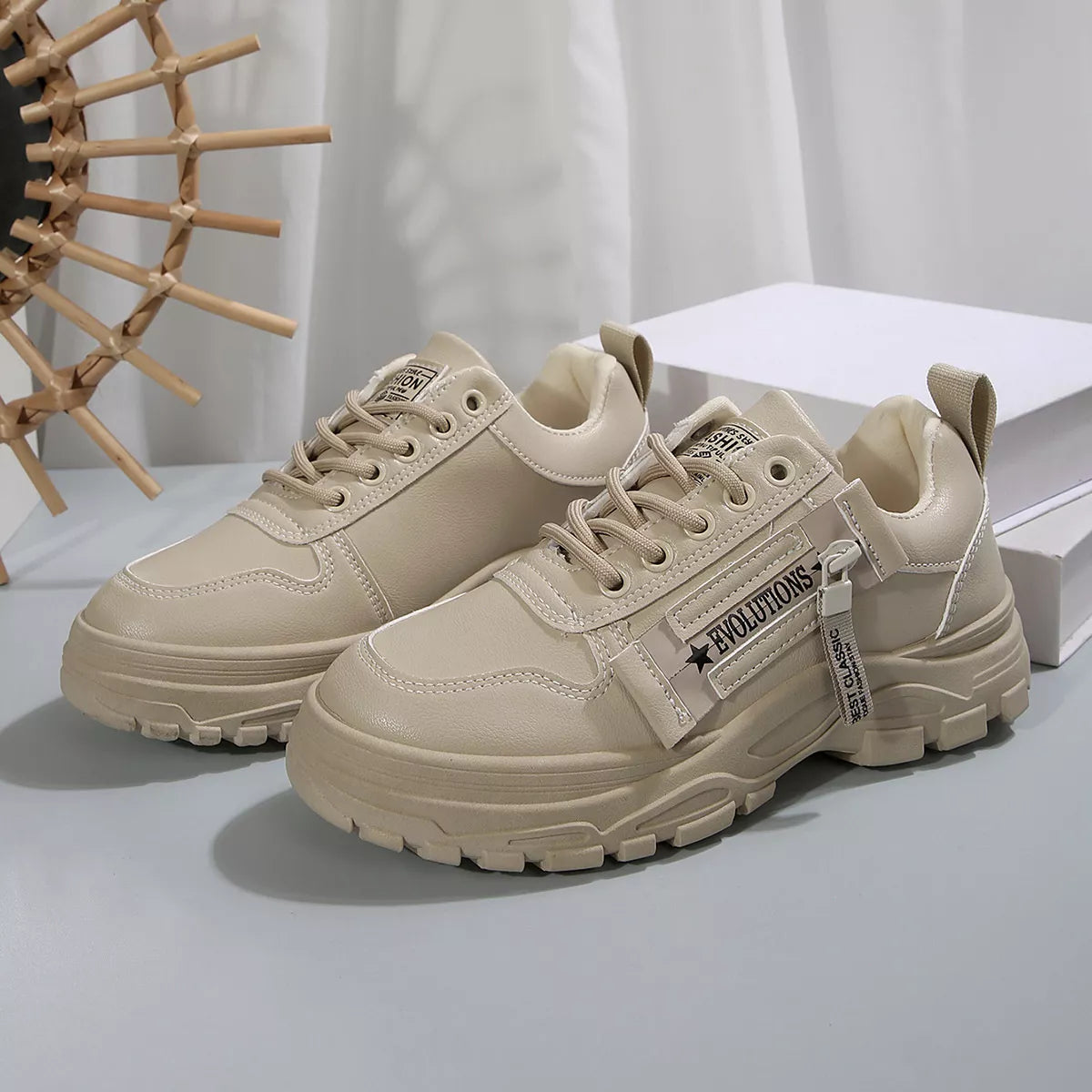 Lace Up Round Toe Athletic - Lilixa.store