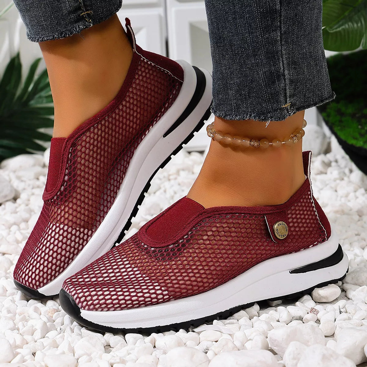 Breathable Mesh Slip-Ons - Lilixa.store
