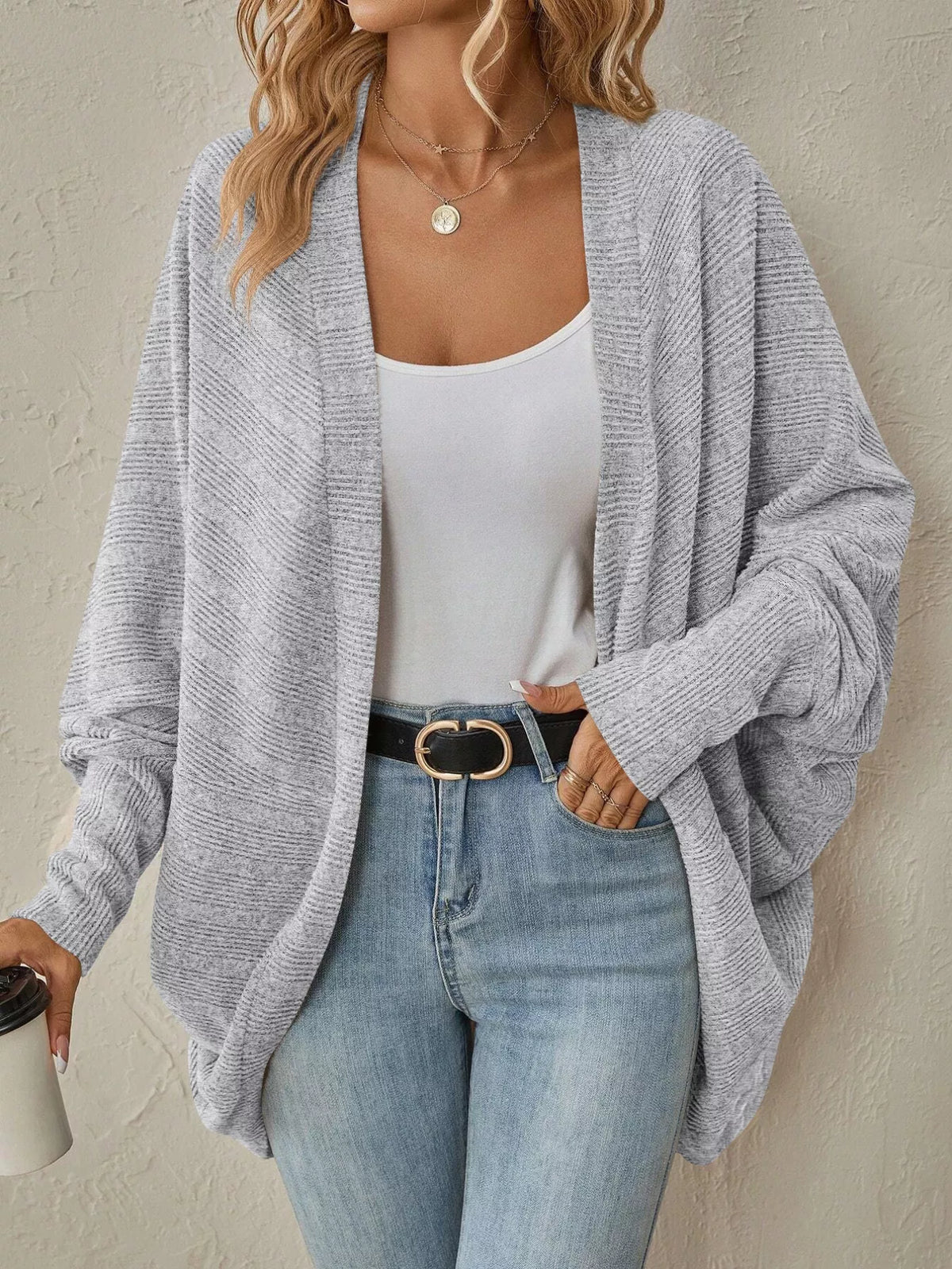 Open Front Cocoon Cardigan, view 8