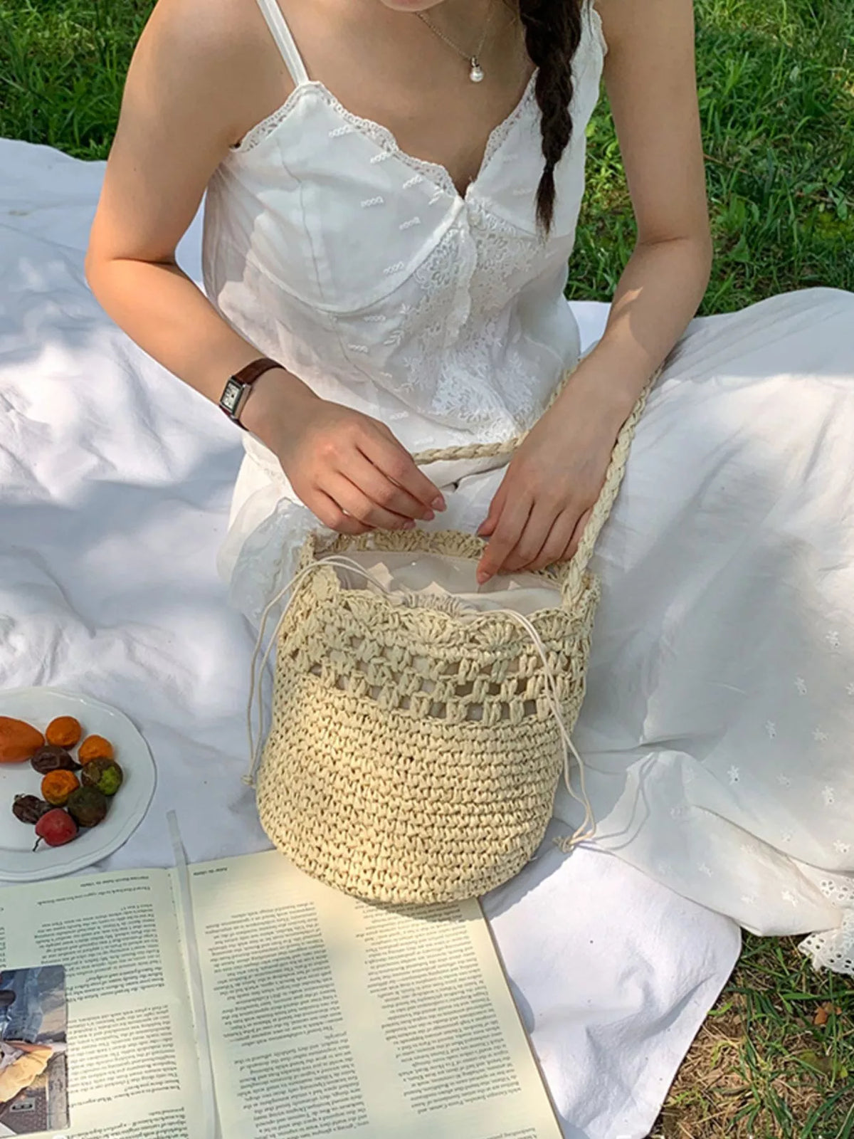 Straw Woven Shoulder Bag