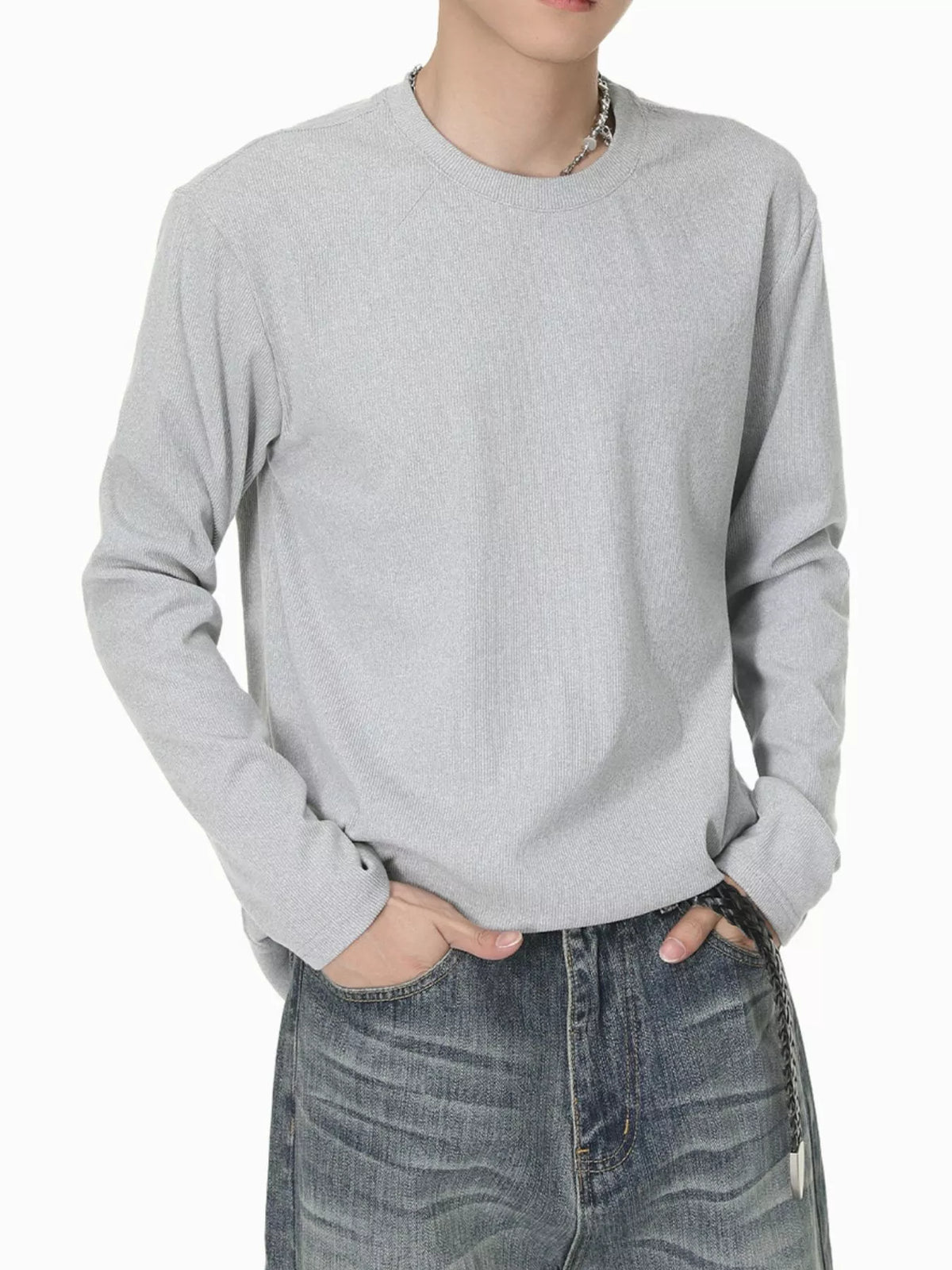 Men's Long-Sleeve Crew Neck T-Shirt - Lilixa.store