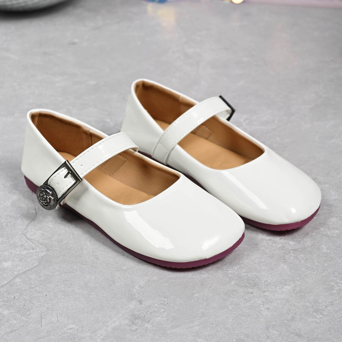 Buckle Strap Mary Jane Loafers, view 4