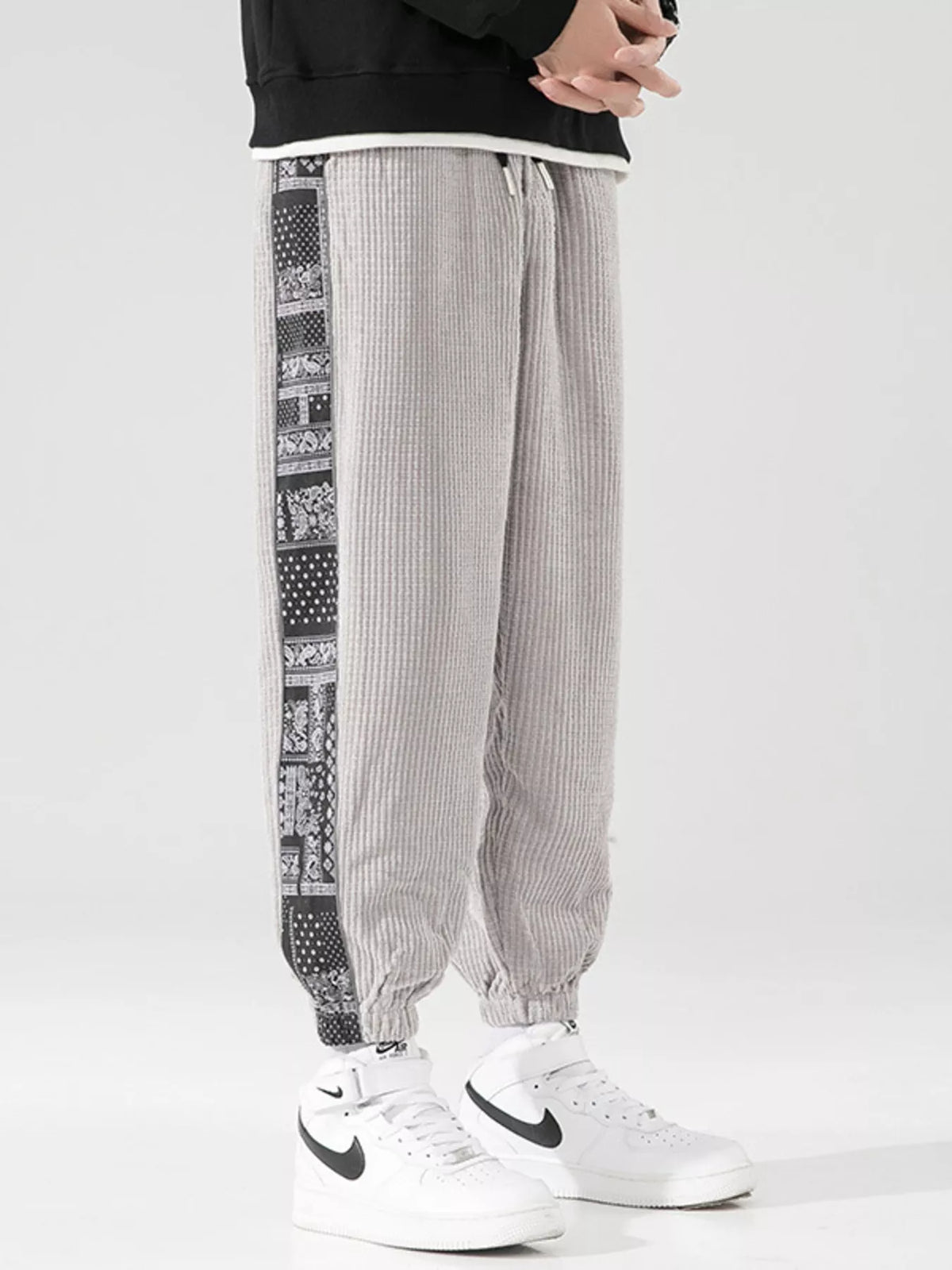Men's Plus Size Loose Fit Corduroy Joggers