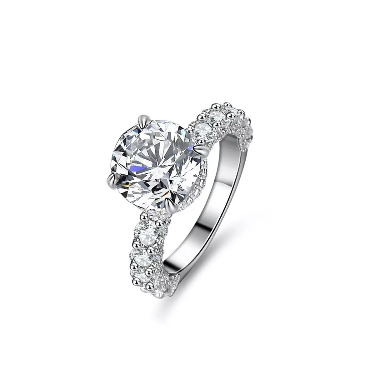 3 Carat 925 Sterling Silver Moissanite Ring
