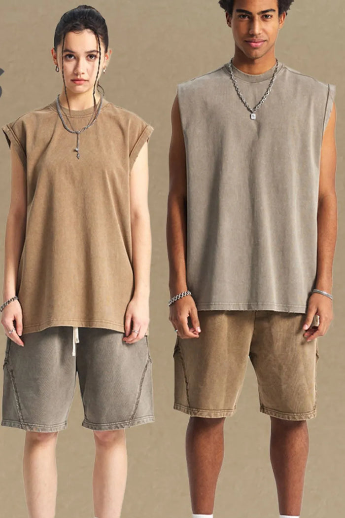 Men's Solid Color Round Neck Tank - Lilixa.store