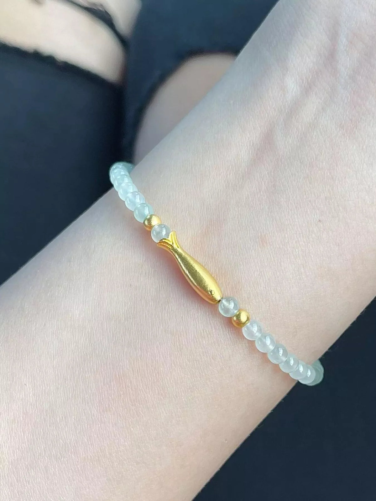 18K Gold-Plated Fish Beaded Bracelet - Lilixa.store