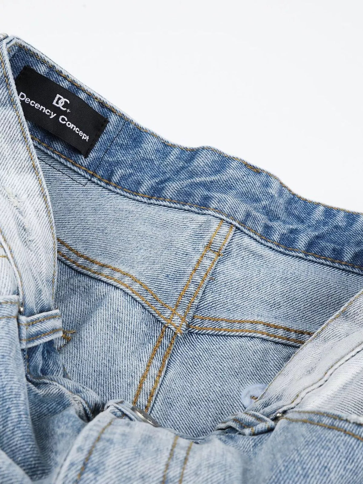 Men's High-Waisted Distressed Denim Capris - Lilixa.store