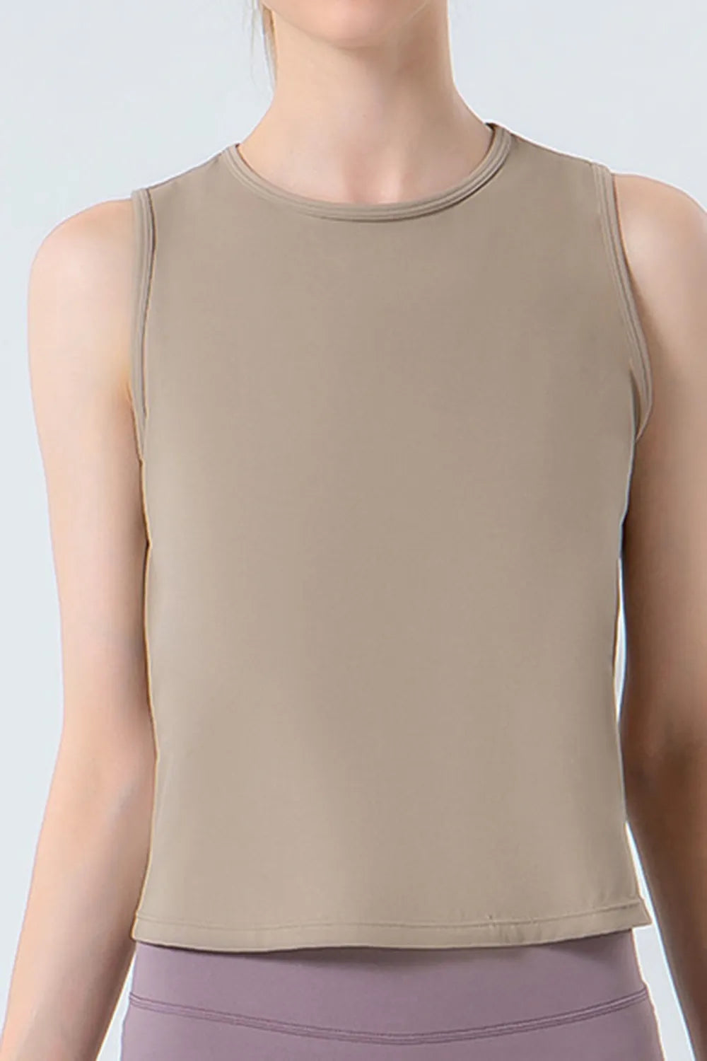 Round Neck Active Tank - Lilixa.store
