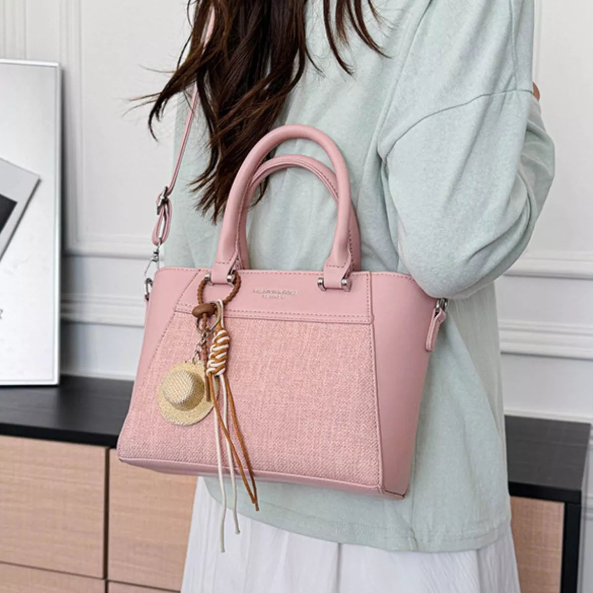 Top Handle Crossbody Bag
