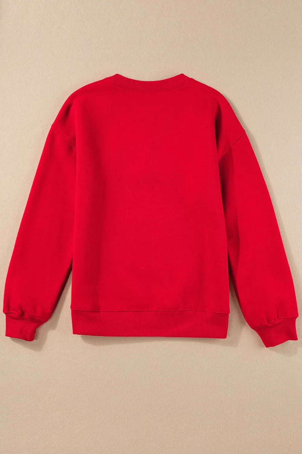 Valentine’s Day XOXO Round Neck Drop Shoulder Sweatshirt - Lilixa.store