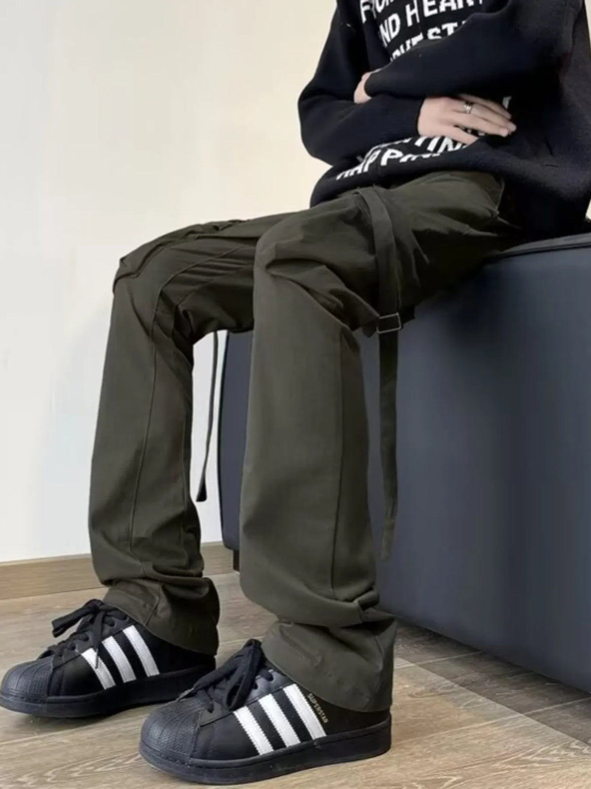 Men's Plus Size Loose Fit Cargo Pants, view 2