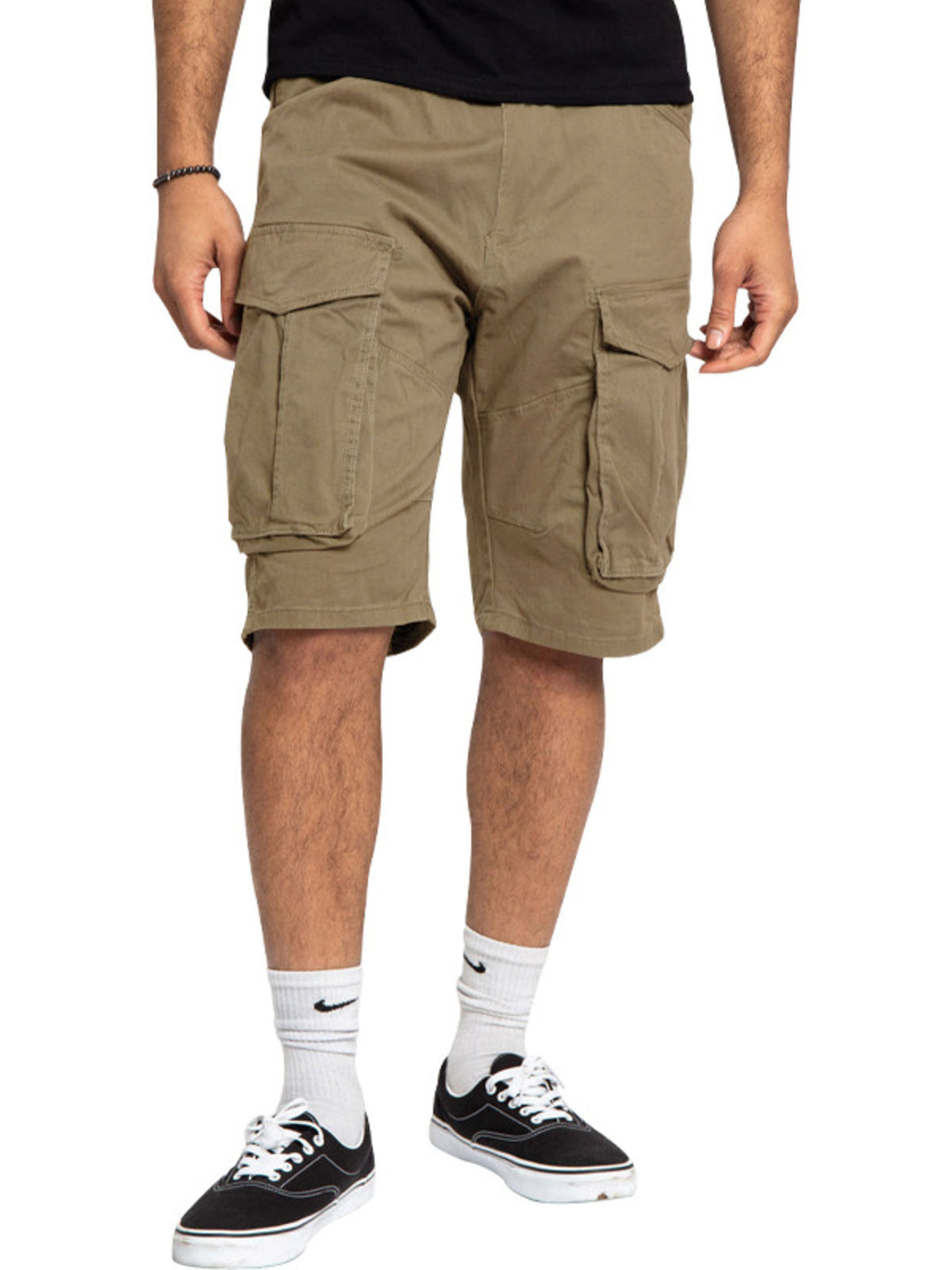 Men's Full Size Cargo Shorts with Multiple Pockets Plus Size, view 2