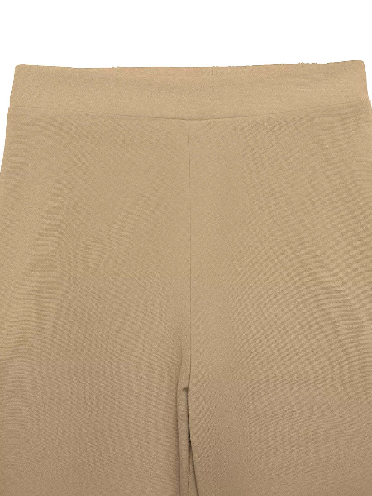 Striped Button-Down Shirt and High-Waisted Flare Pants Set in Khaki, view 15