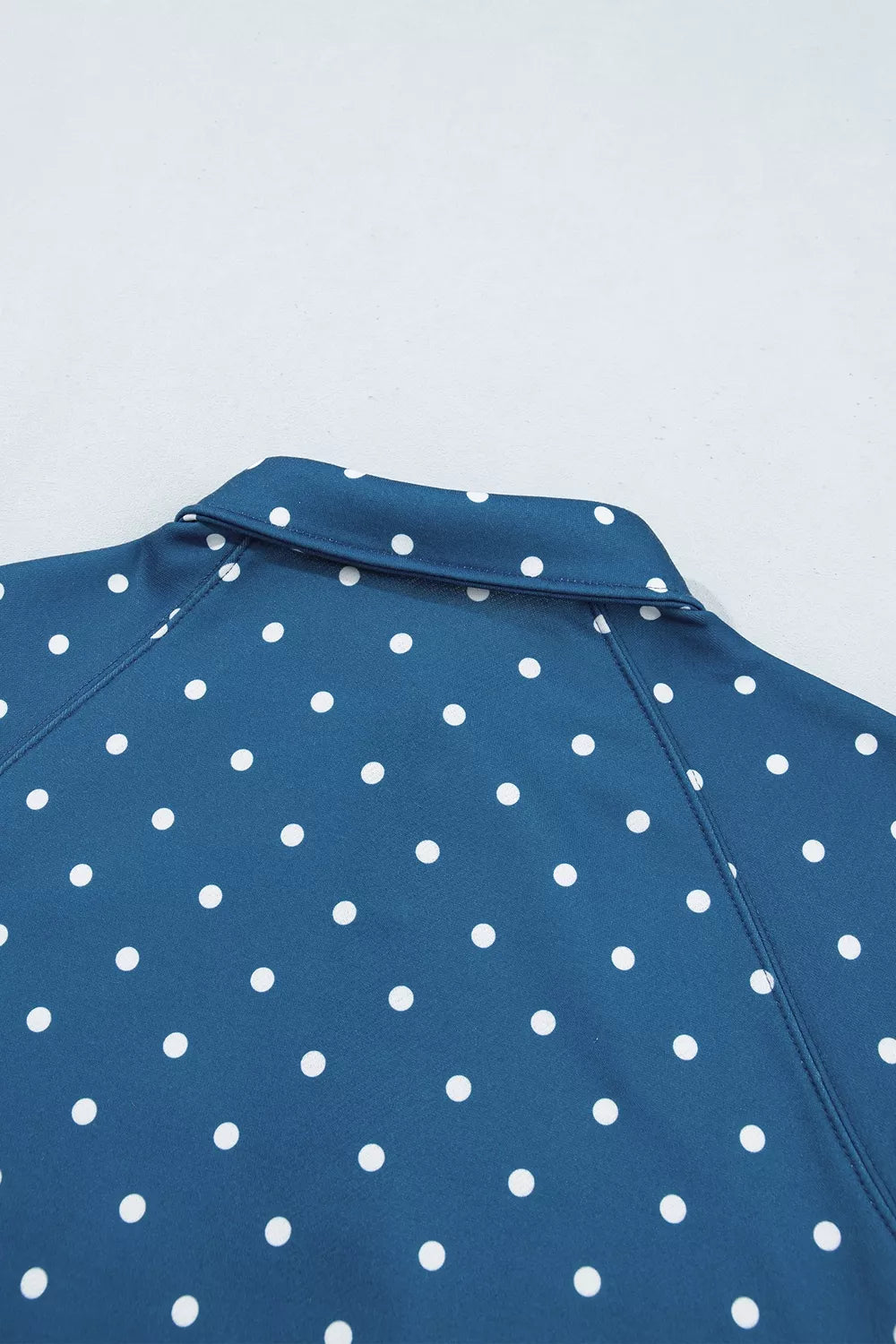 Polka Dot Snap-Button Sweatshirt - Lilixa.store