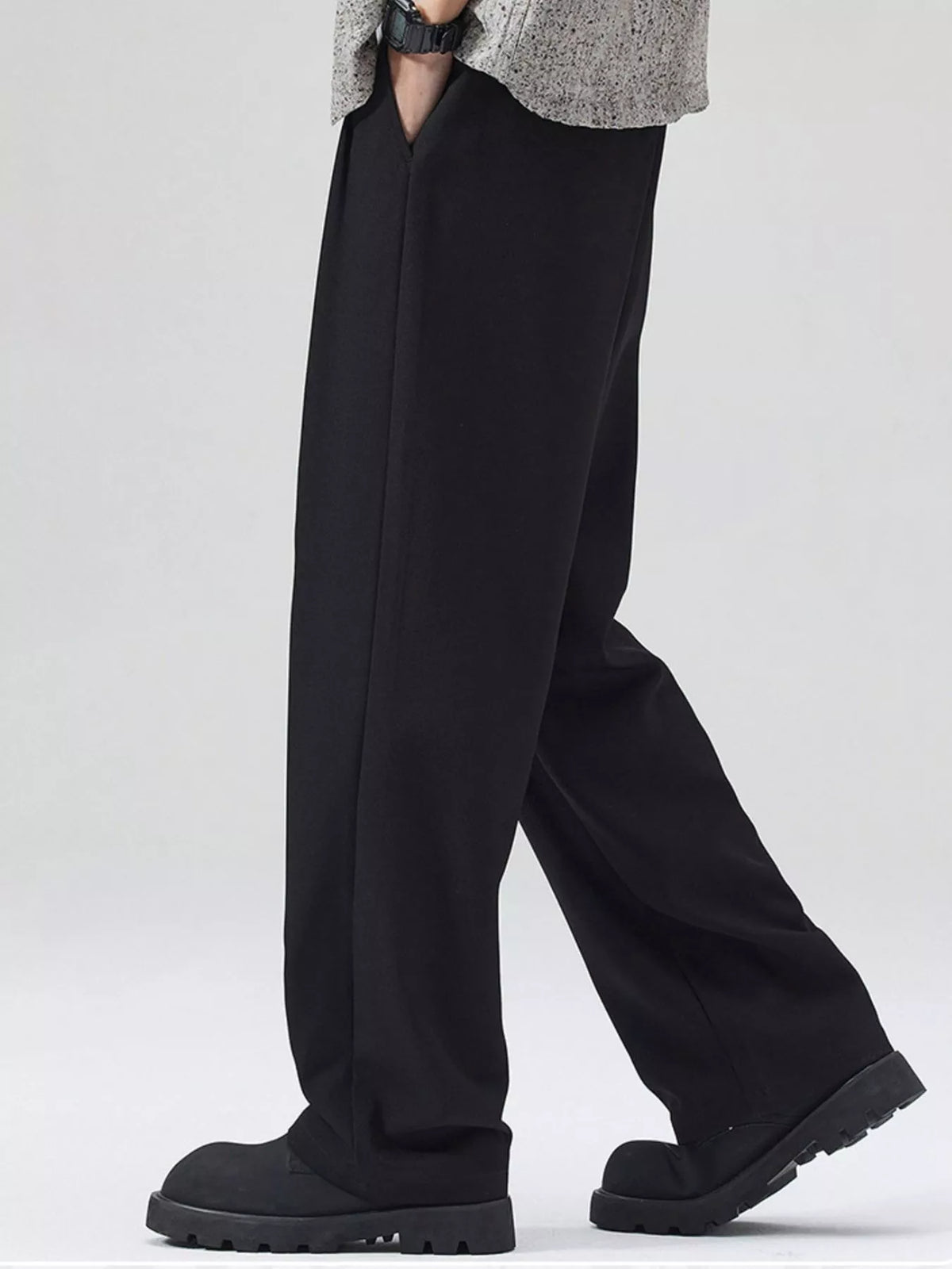 Men's Full Size Wide Leg Pants Plus Size, view 2