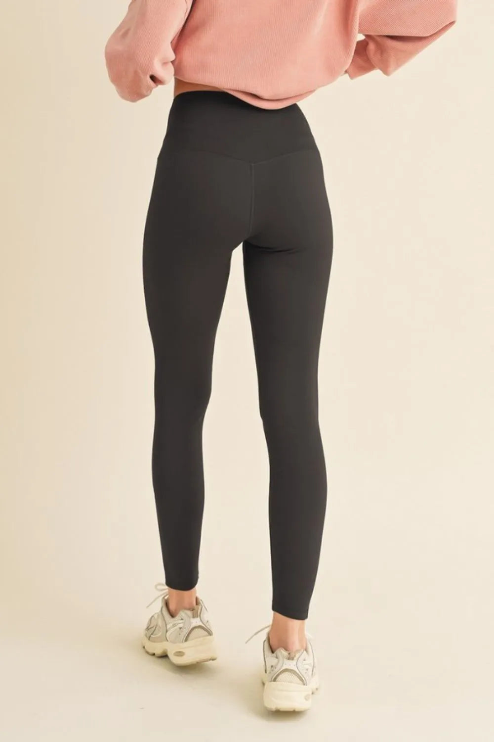 Yelete Full Size Fleece Lined High Waisted Leggings - Lilixa.store