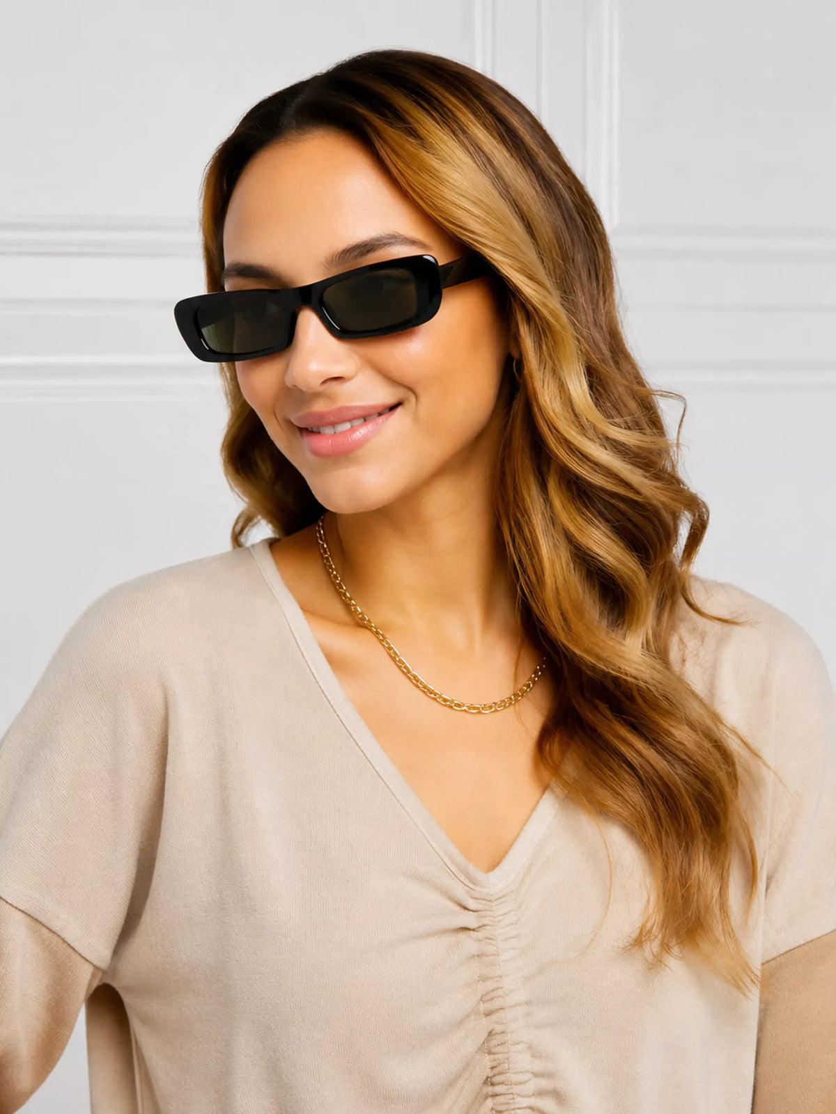 Chic Rectangular Tinted Lens Sunglasses - Lilixa.store