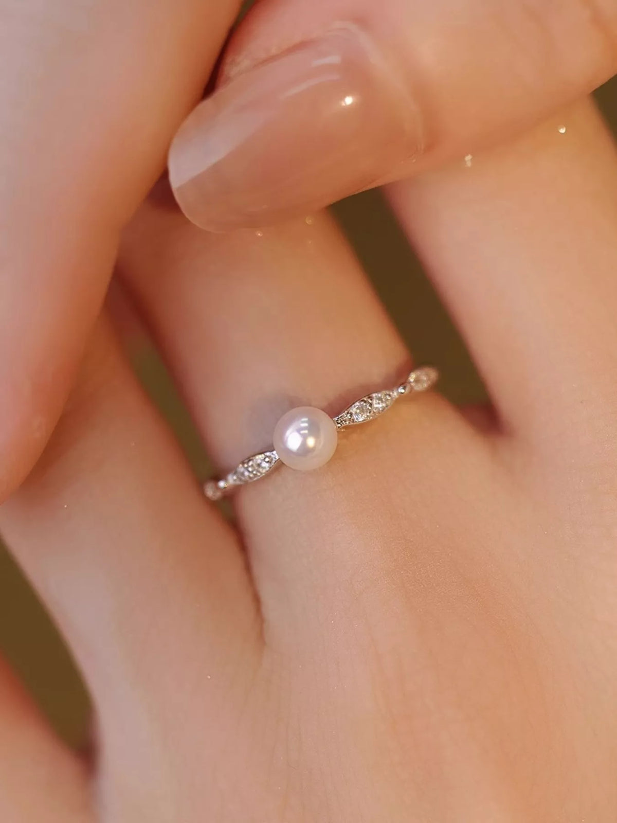 925 Sterling Silver Pearl Ring - Lilixa.store