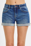 RISEN Low Rise Cuffed Shorts - Lilixa.store