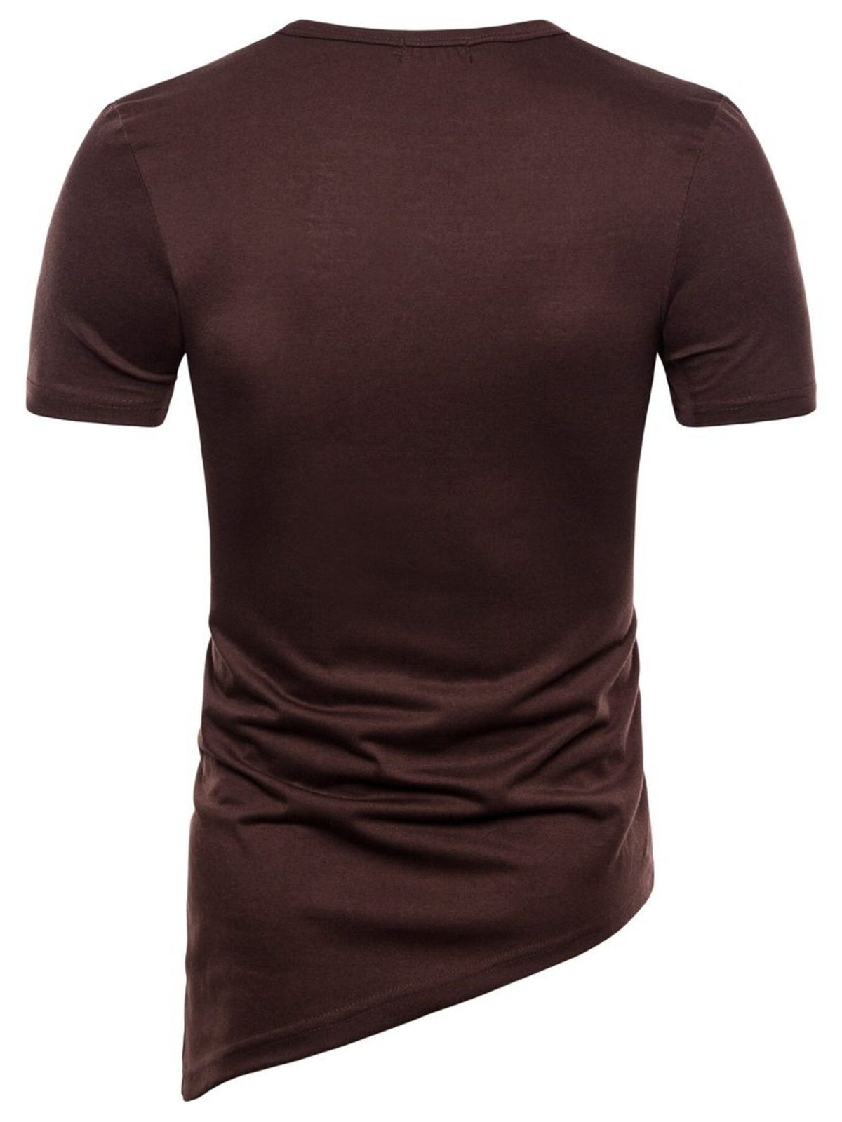 Men's Lace-Up Asymmetric Hem T-Shirt, view 14