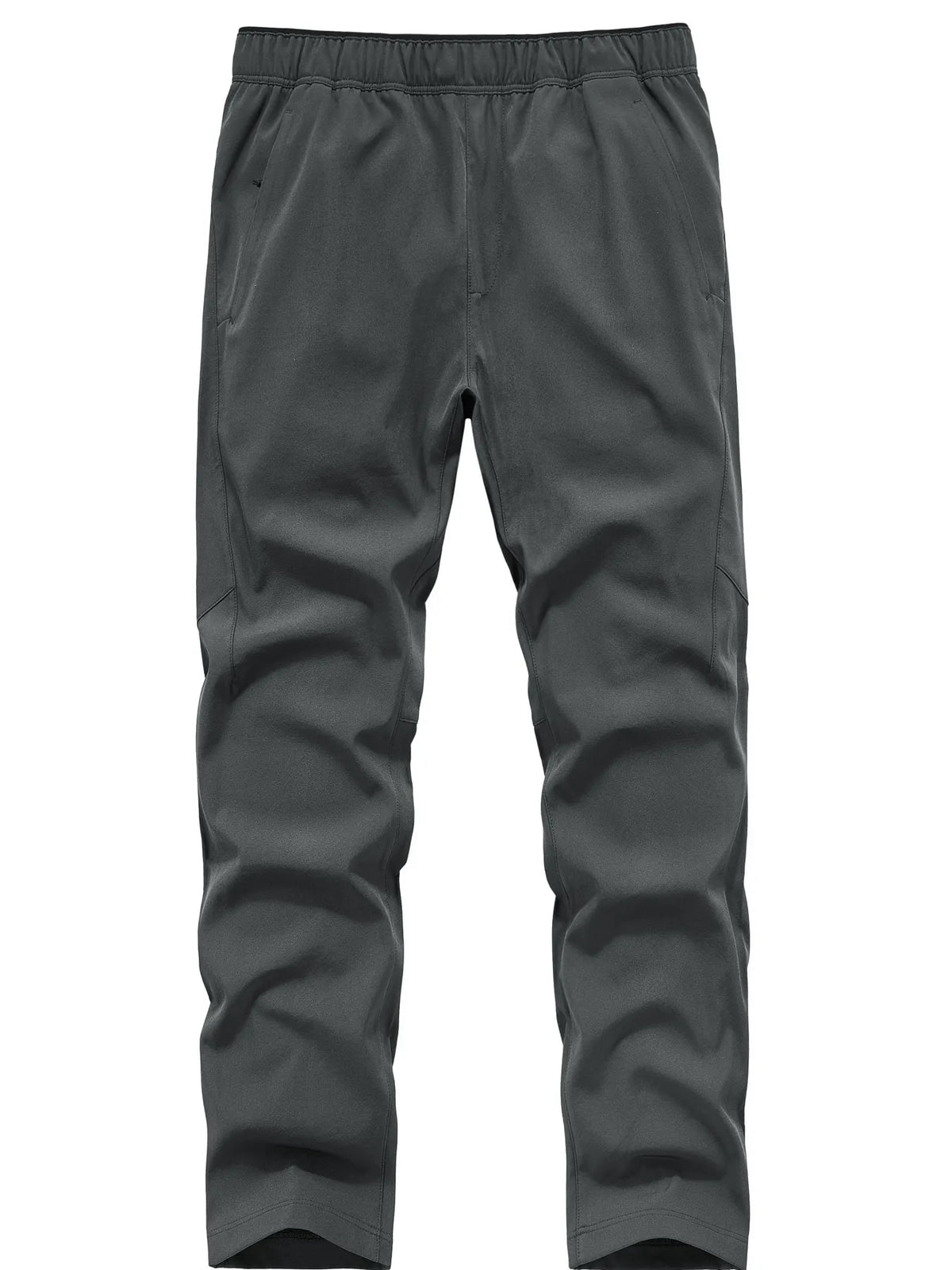 Men's Plus Size Casual Elastic Waist Pants in Grey