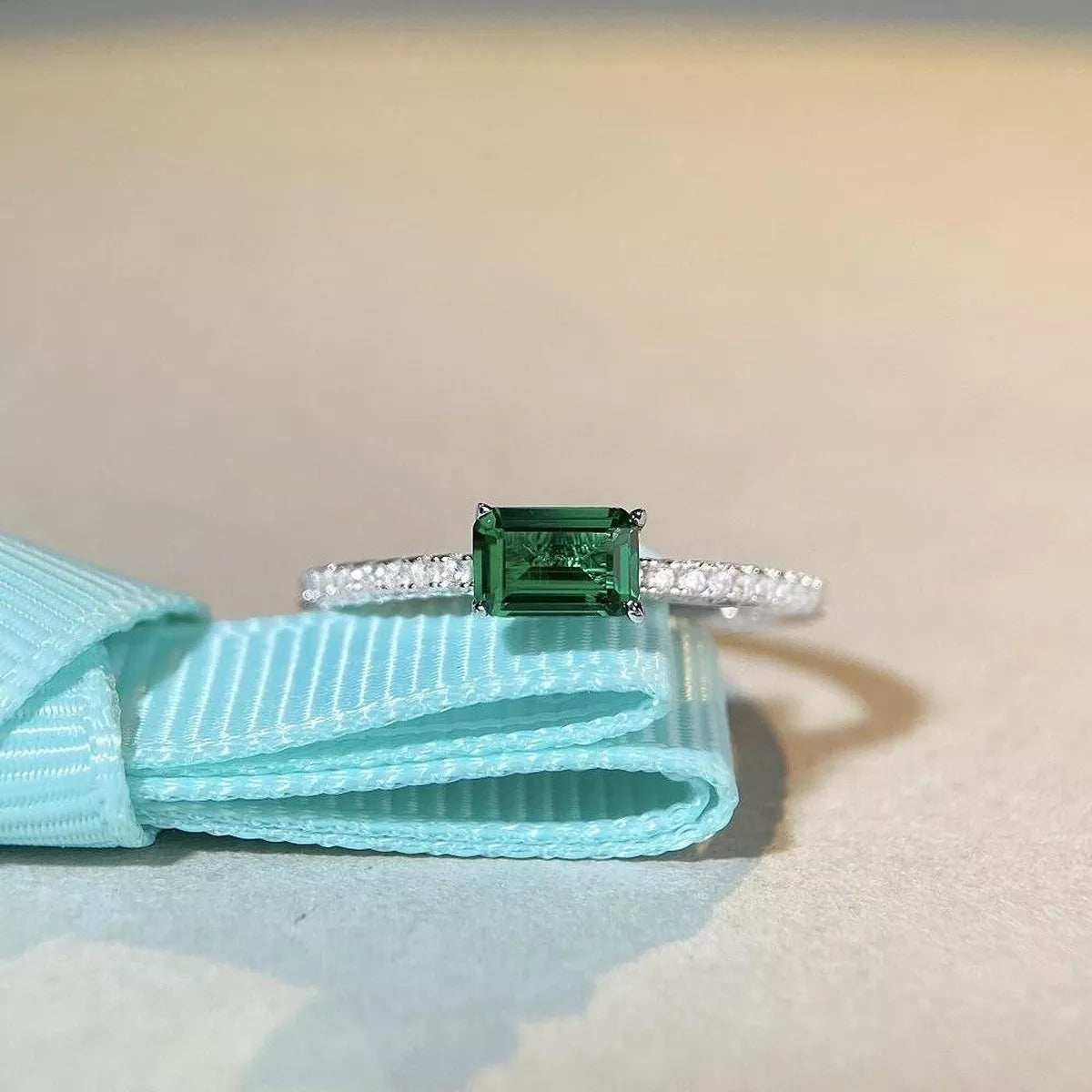 925 Sterling Silver Zircon Geometric Ring - Lilixa.store