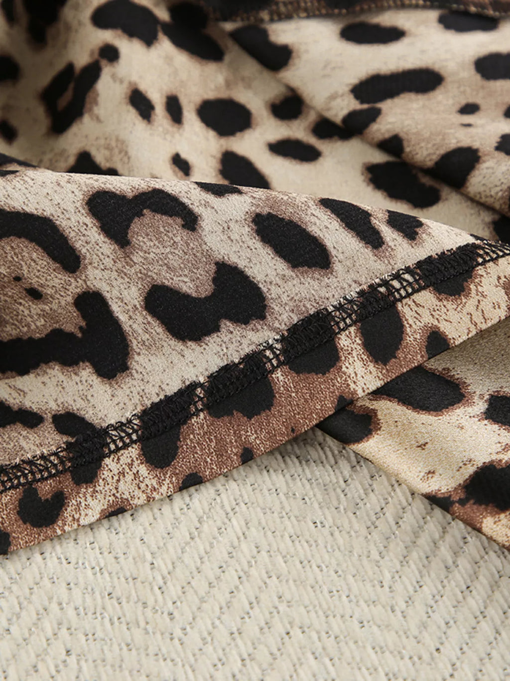 Leopard Bra & Cardigan and Shorts Set - Lilixa.store