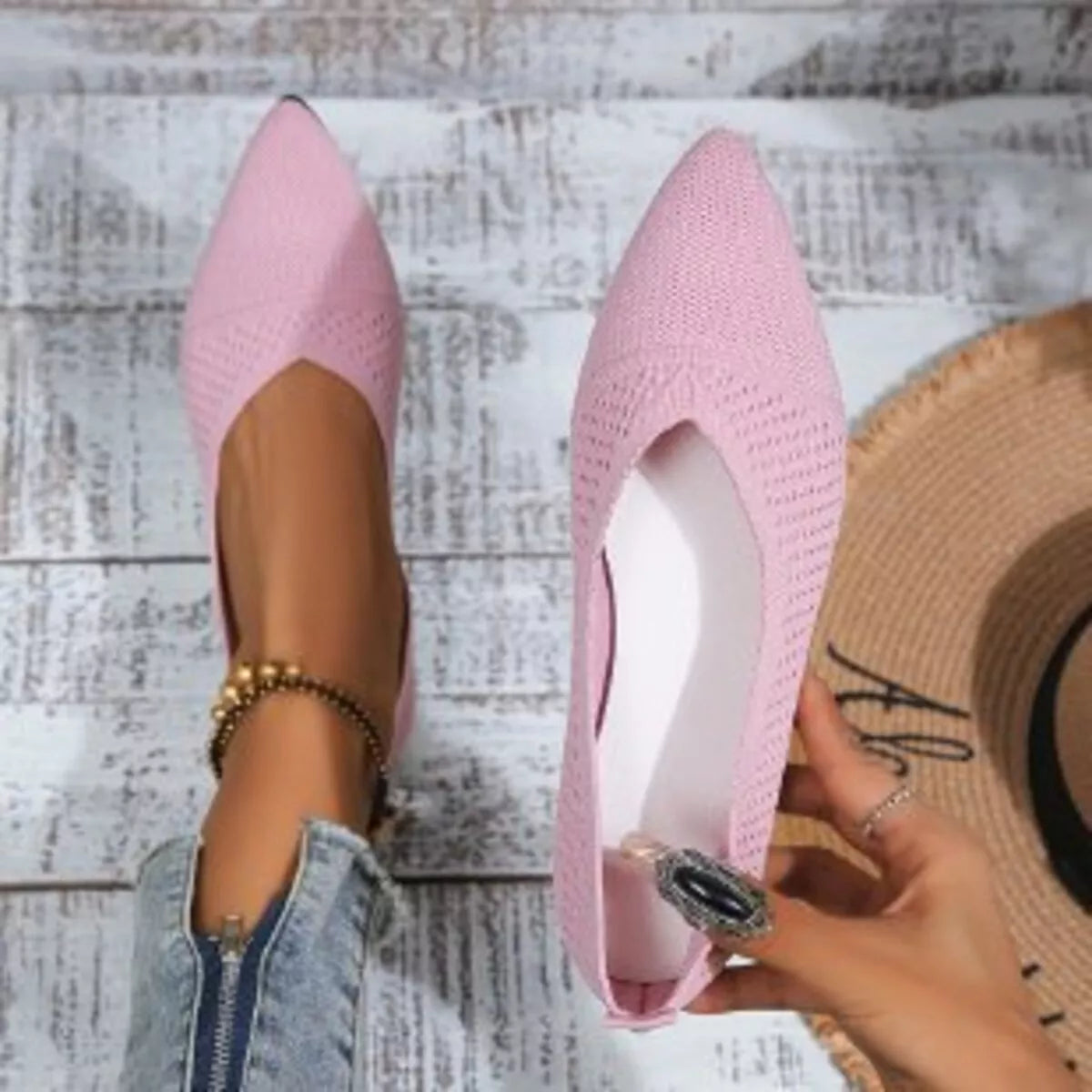 Point Toe Flats Slip-Ons - Lilixa.store