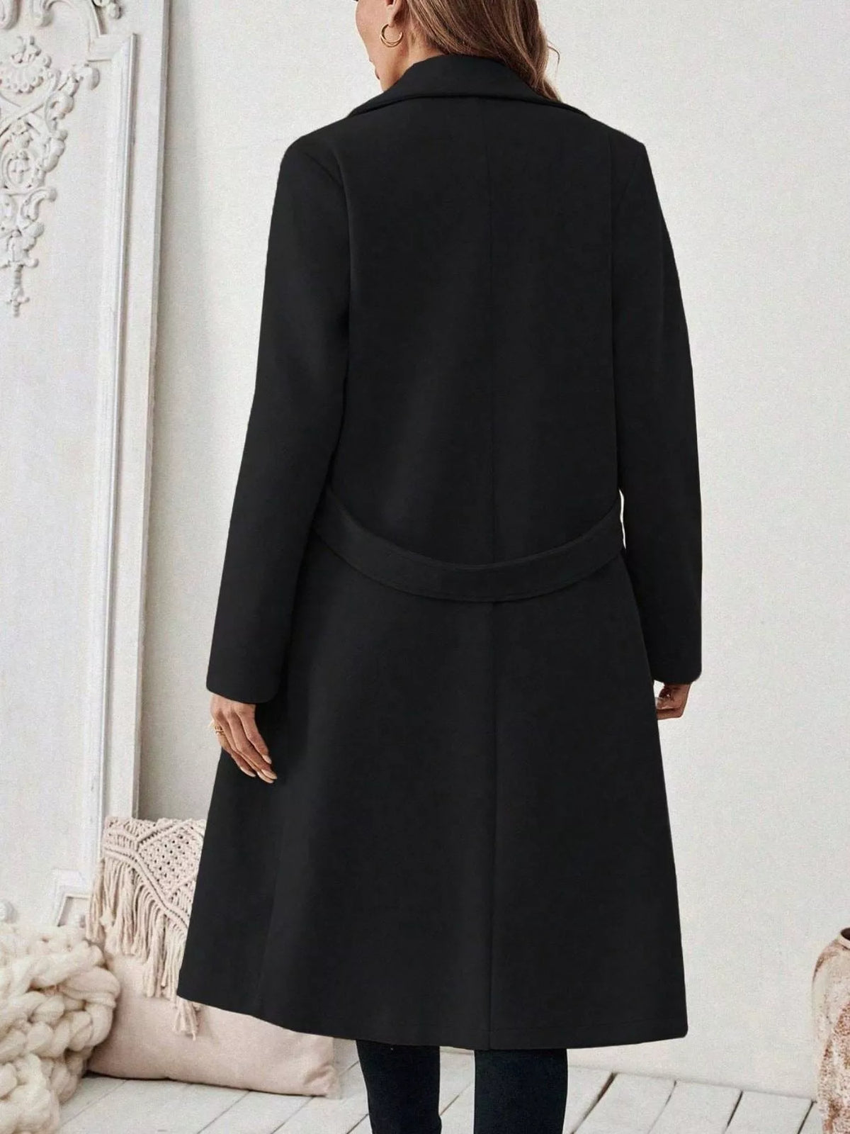 Single-Button Longline Coat