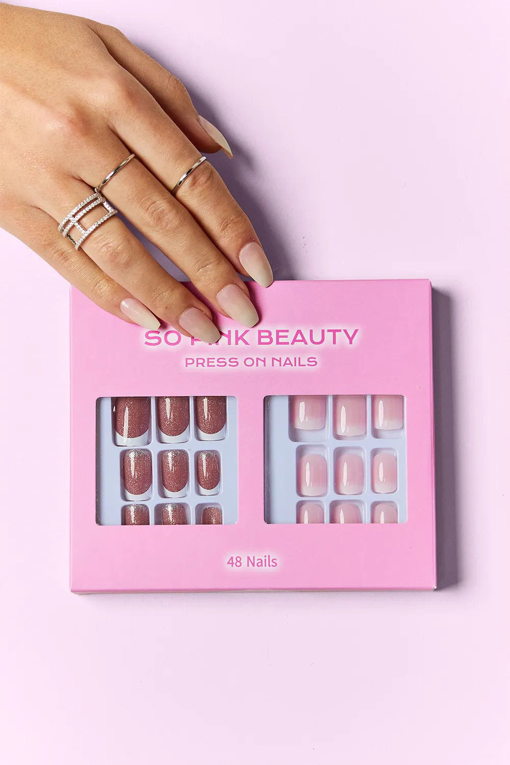 SO PINK BEAUTY Press On Nails 2 Packs - Lilixa.store