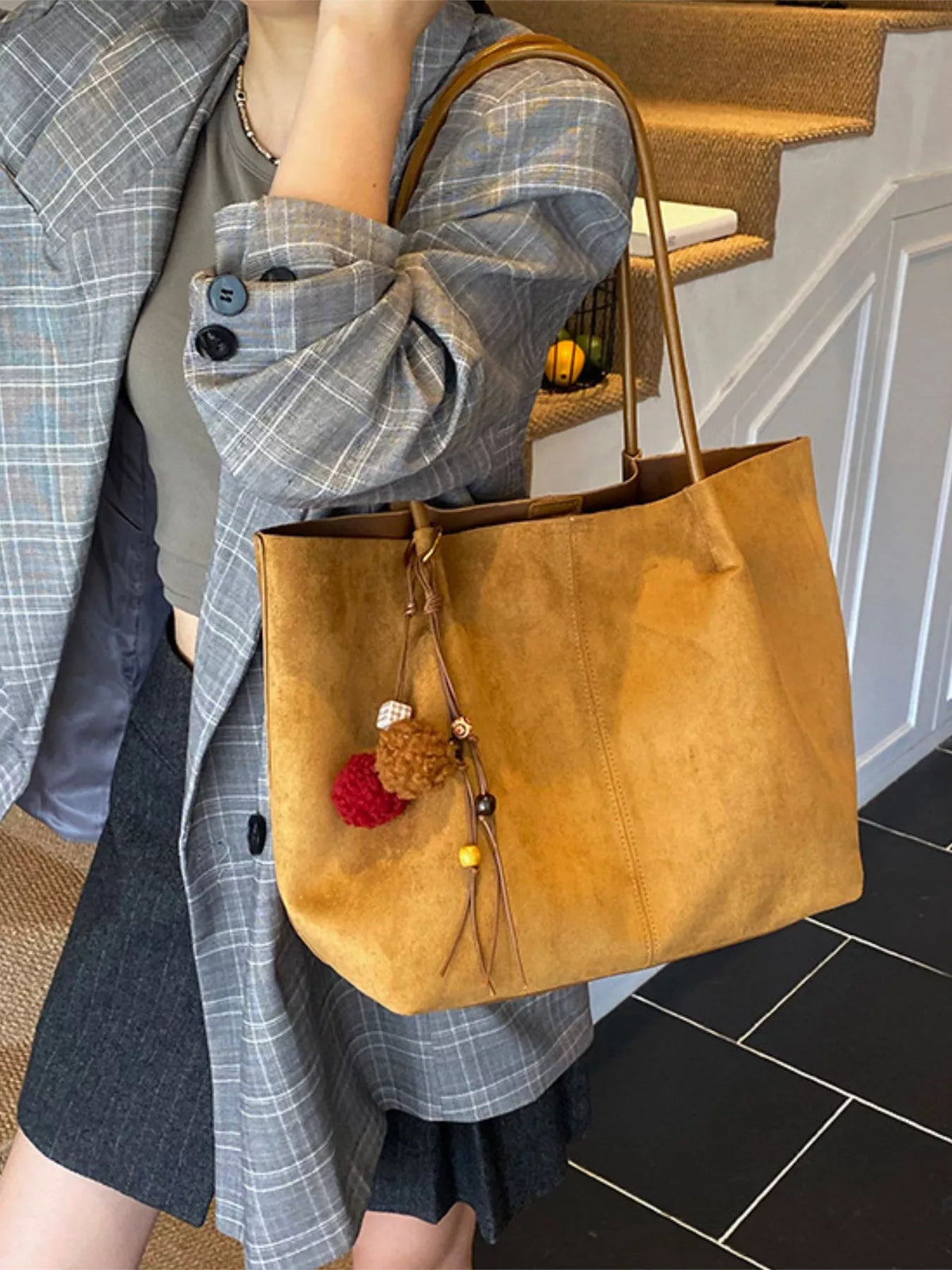 Solid Color Tote Bag
