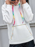 Ivy Lane Contrast Stitching Drawstring Raglan Sleeve Hoodie - Lilixa.store