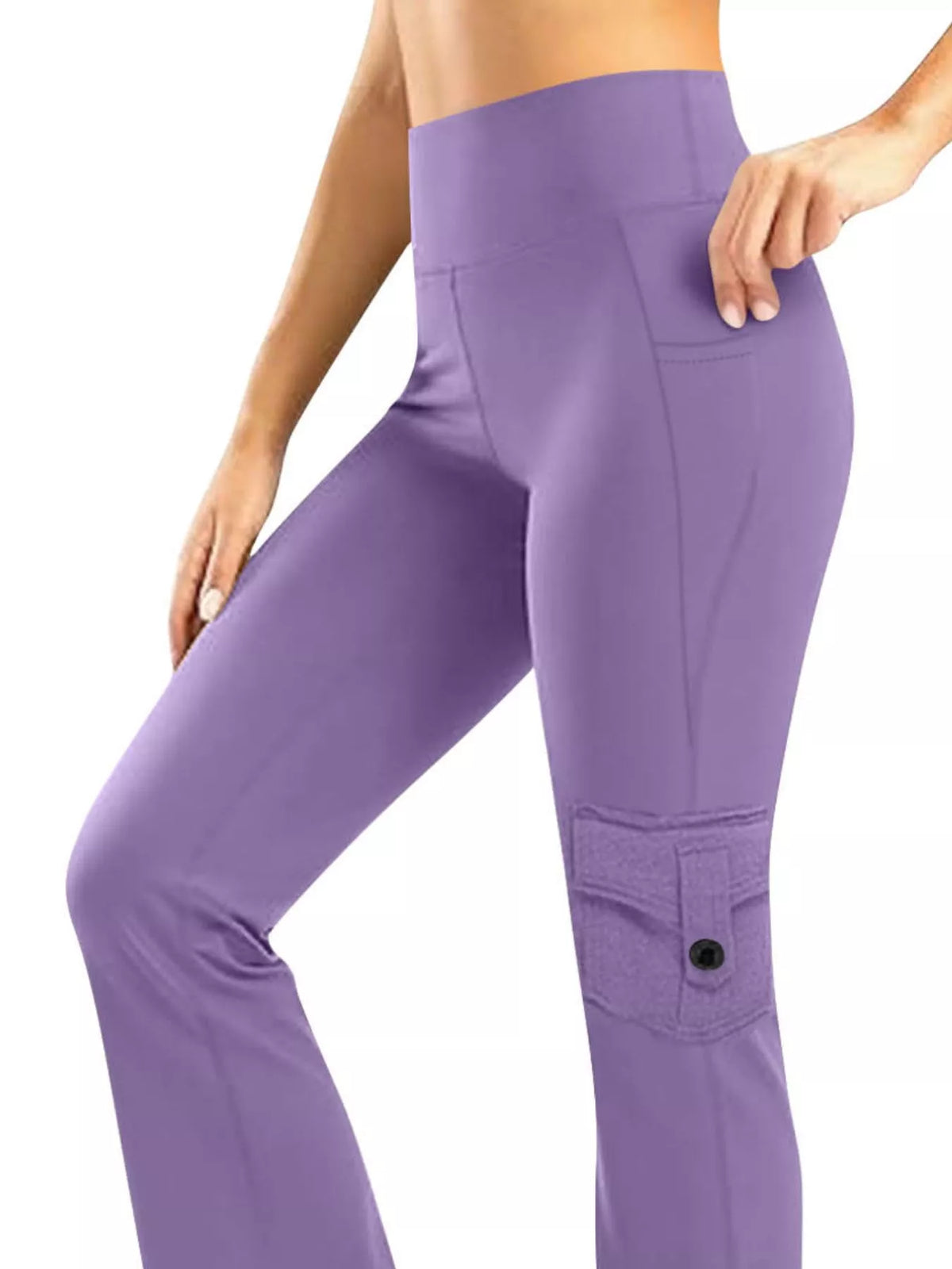 High-Waisted Yoga Pants with Pockets - Lilixa.store