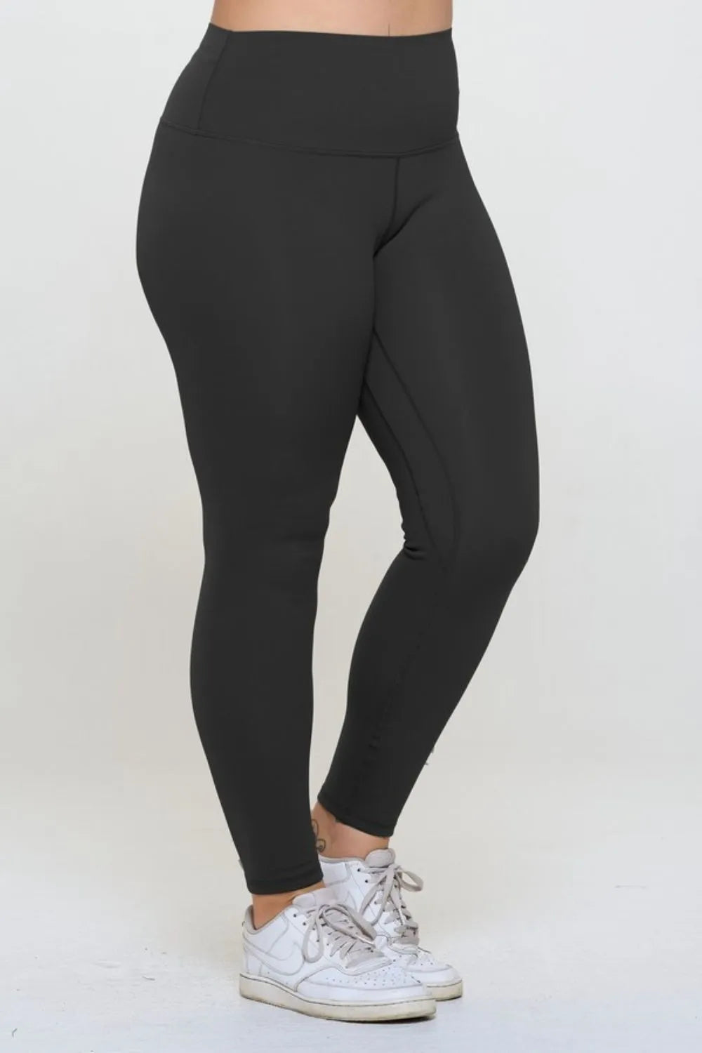 Yelete Full Size Fleece Lined High Waisted Leggings - Lilixa.store