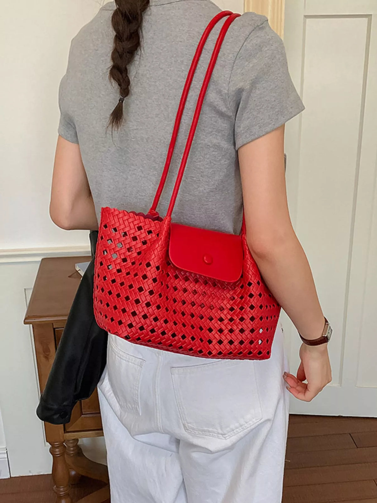 Hollow-Out Shoulder Bag - Lilixa.store