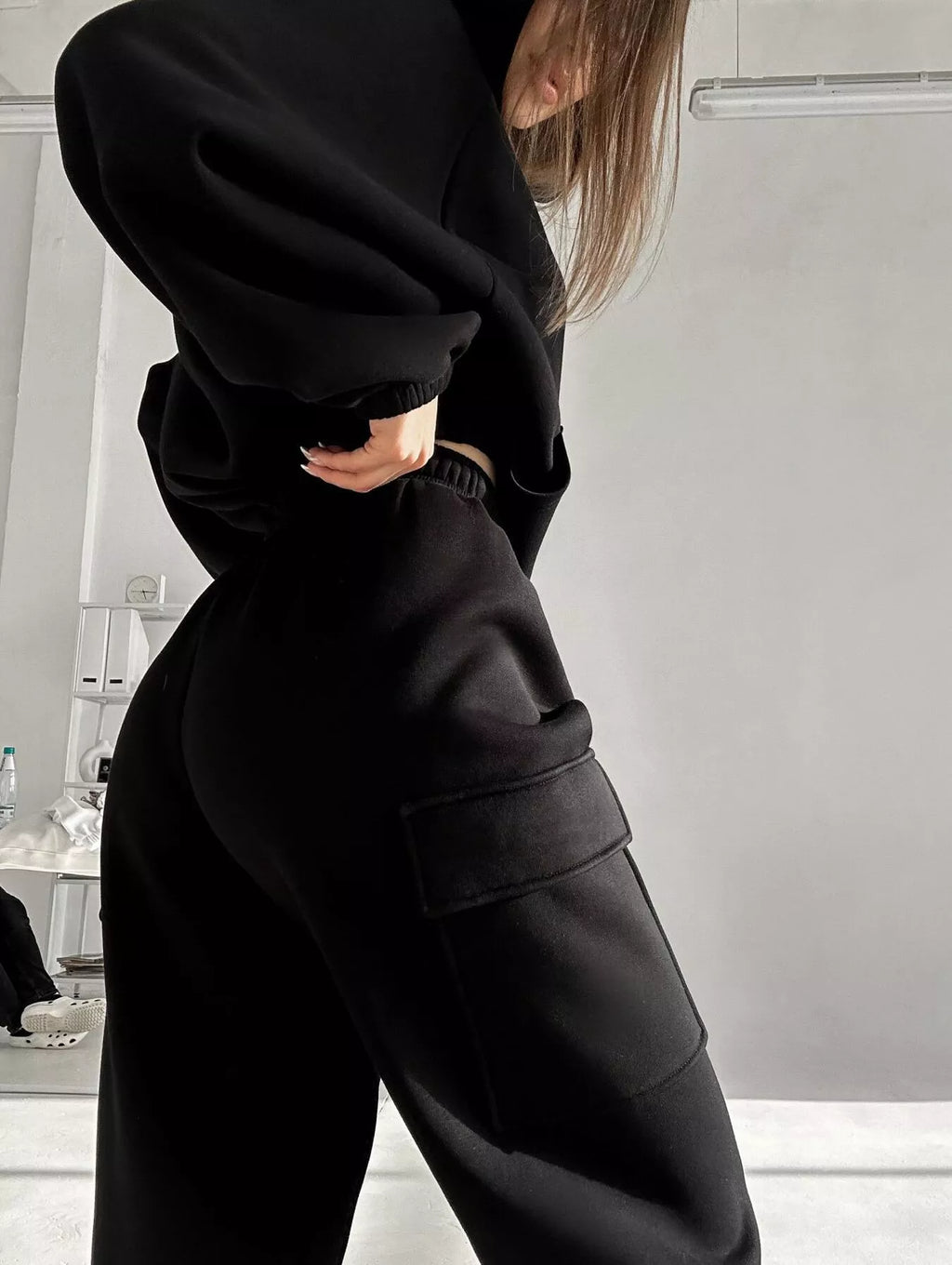 Kangaroo Pocket Hoodie and Joggers Set - Lilixa.store