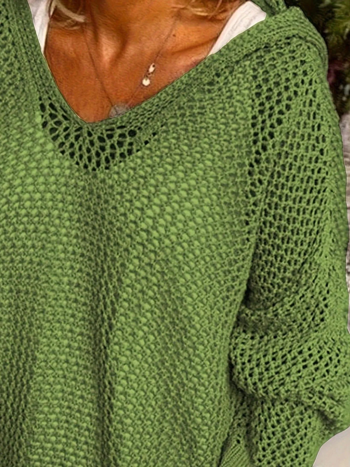 Openwork Long Sleeve Hooded Knit Cover Up - Lilixa.store