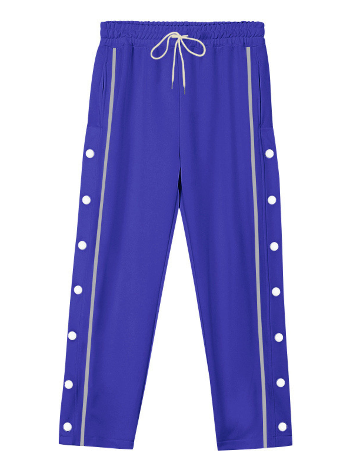 Men's Full Size Side Snap Button Pants Plus Size