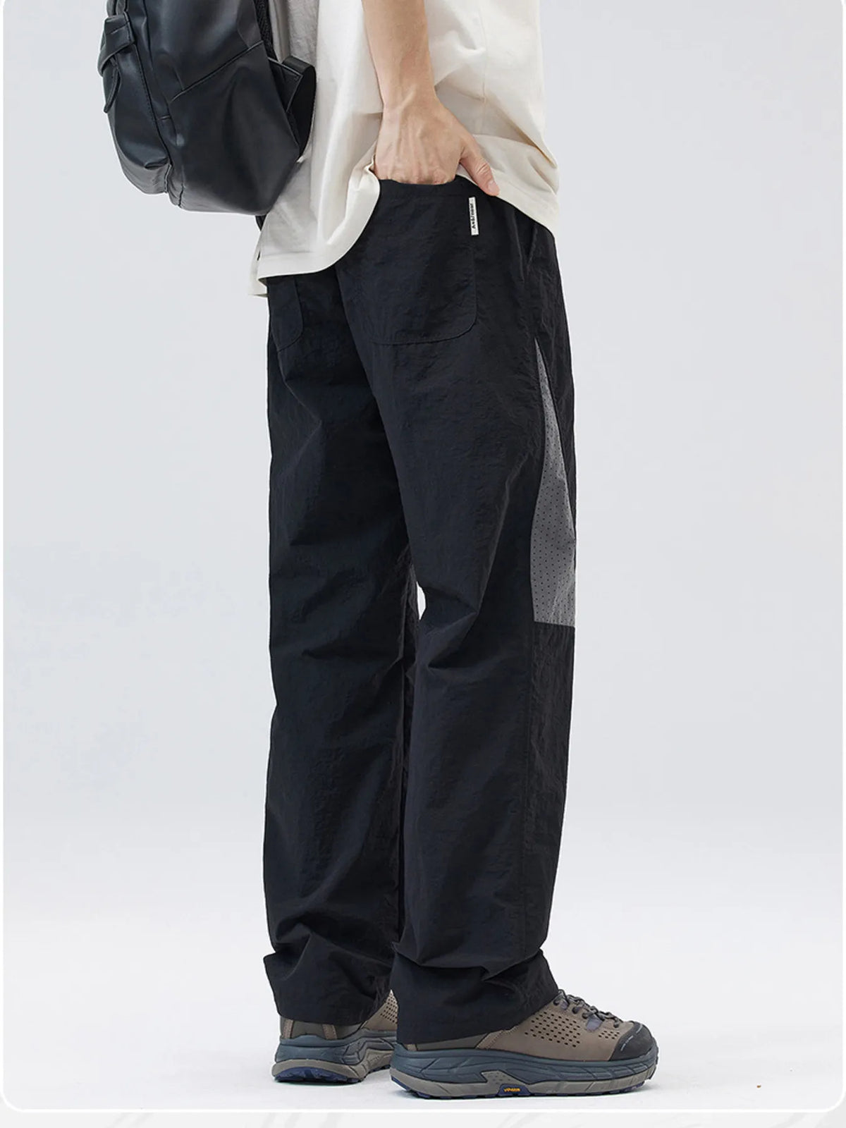 Men's Full Size Drawstring Wide Leg Pants Plus Size, view 3