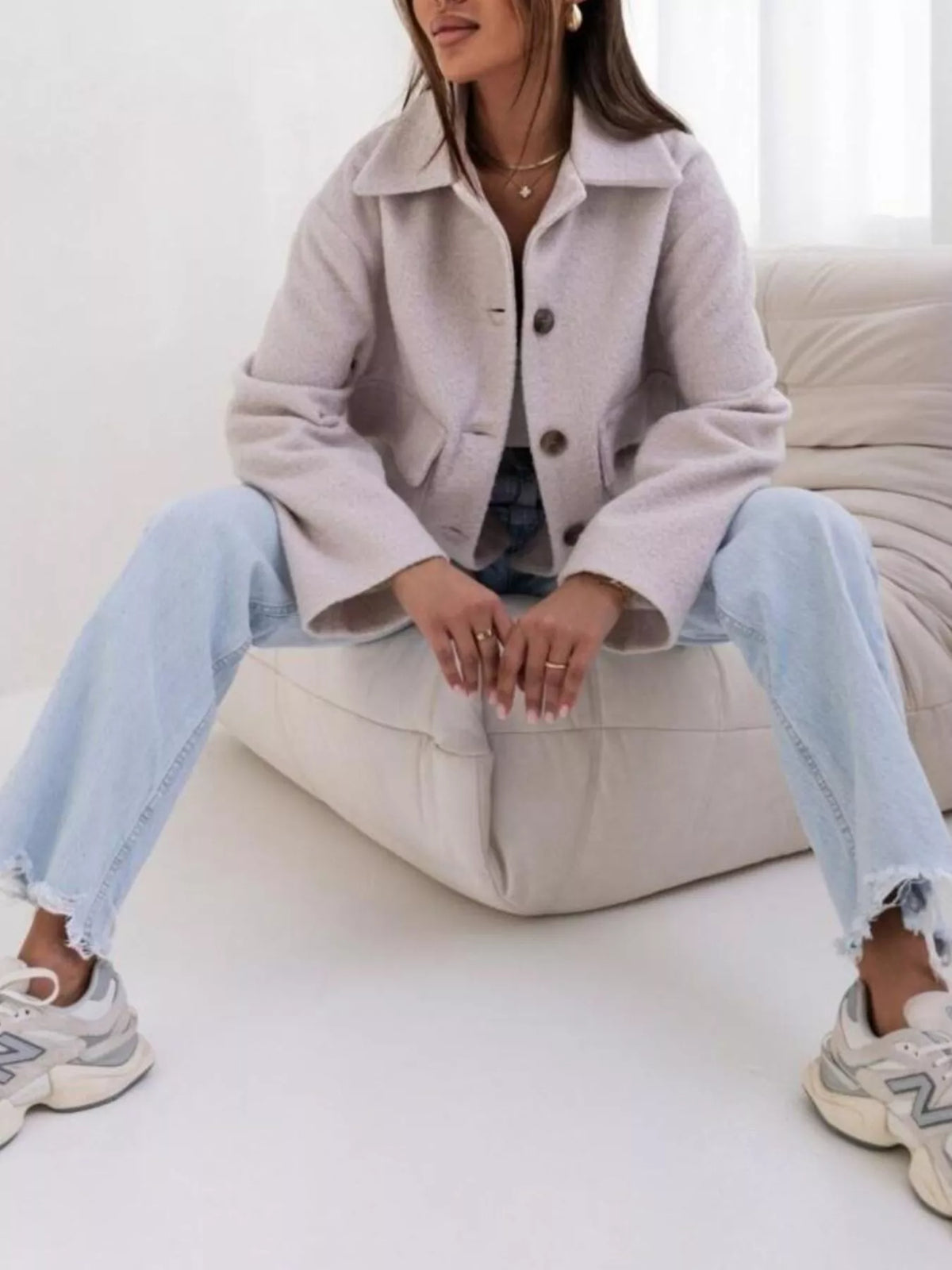 Button-Down Long Sleeve Outerwear, view 2