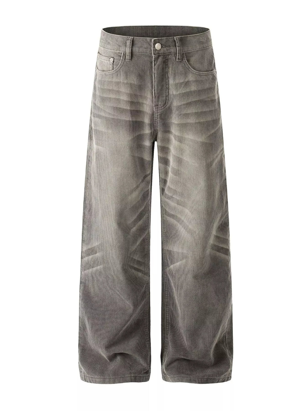 Men's Wide Leg Washed Jeans