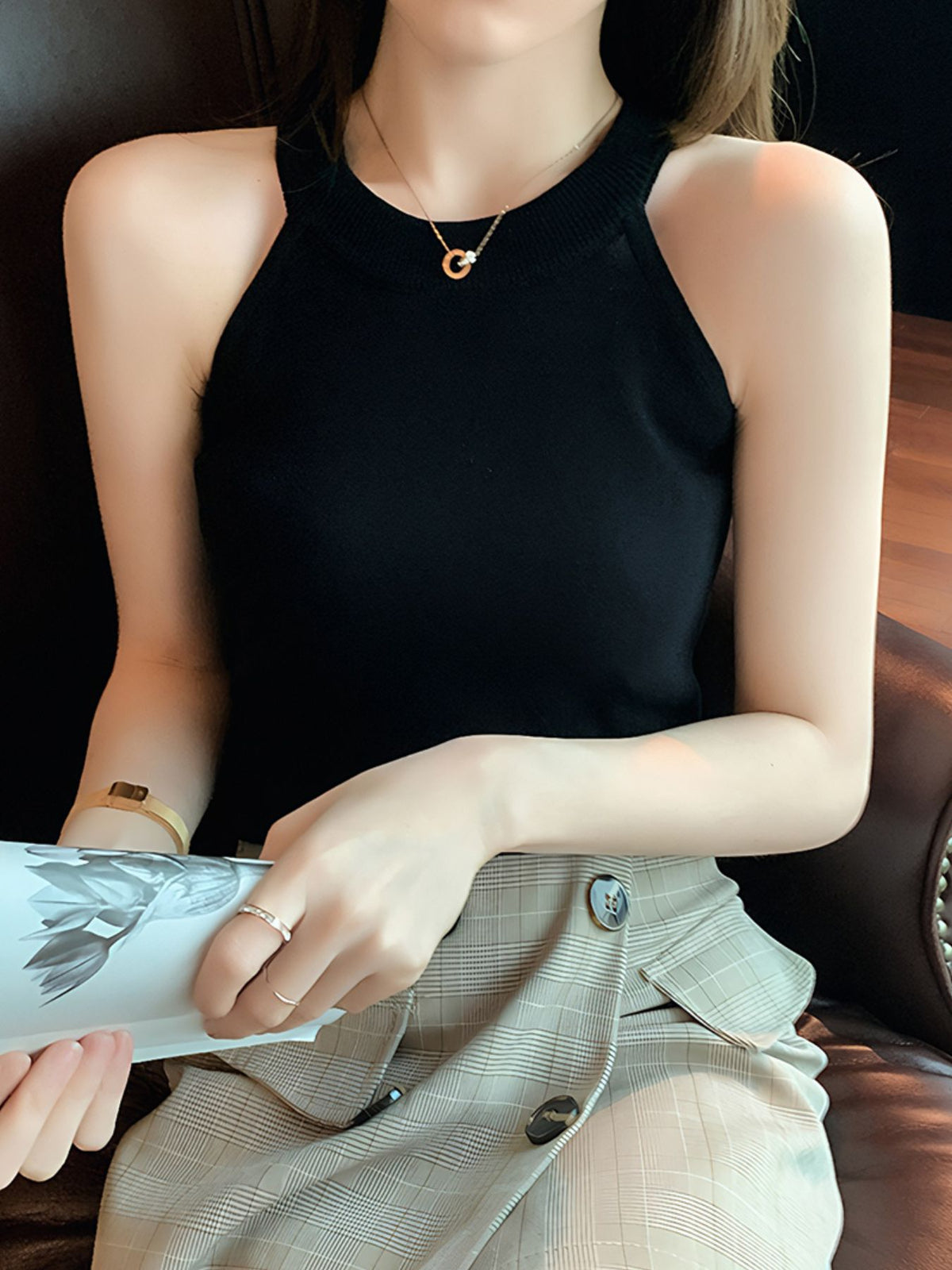 Ribbed Knit Cami Top - Lilixa.store