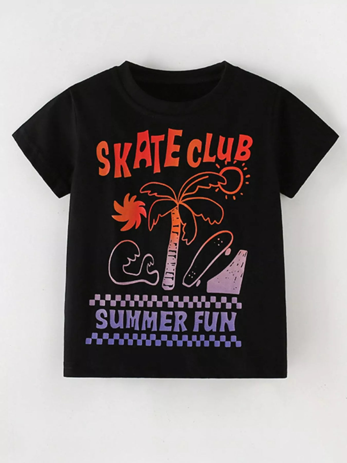Children's Graphic Round Neck T-Shirt - Lilixa.store