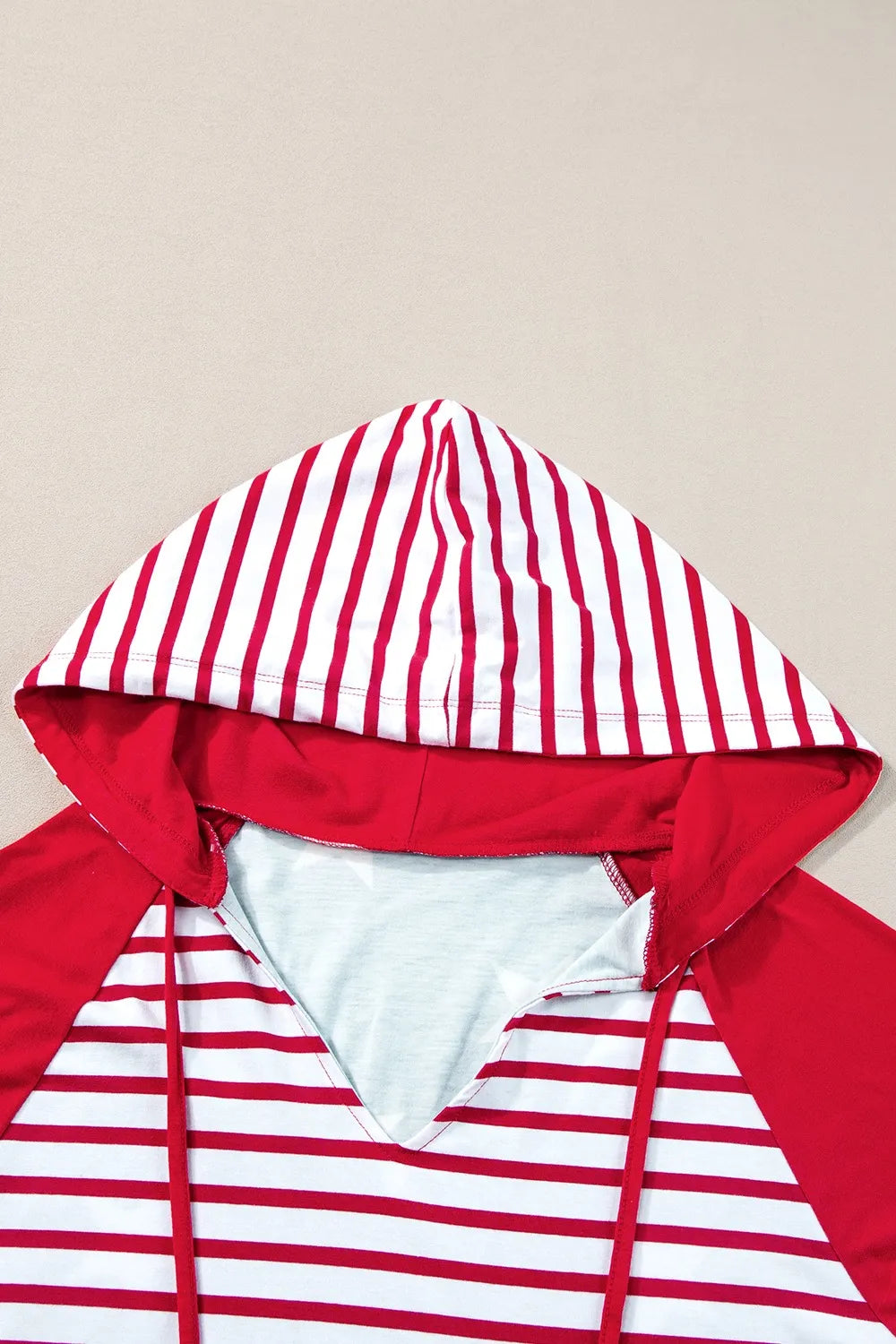 Stars and Stripes Print Drawstring Hoodie - Lilixa.store
