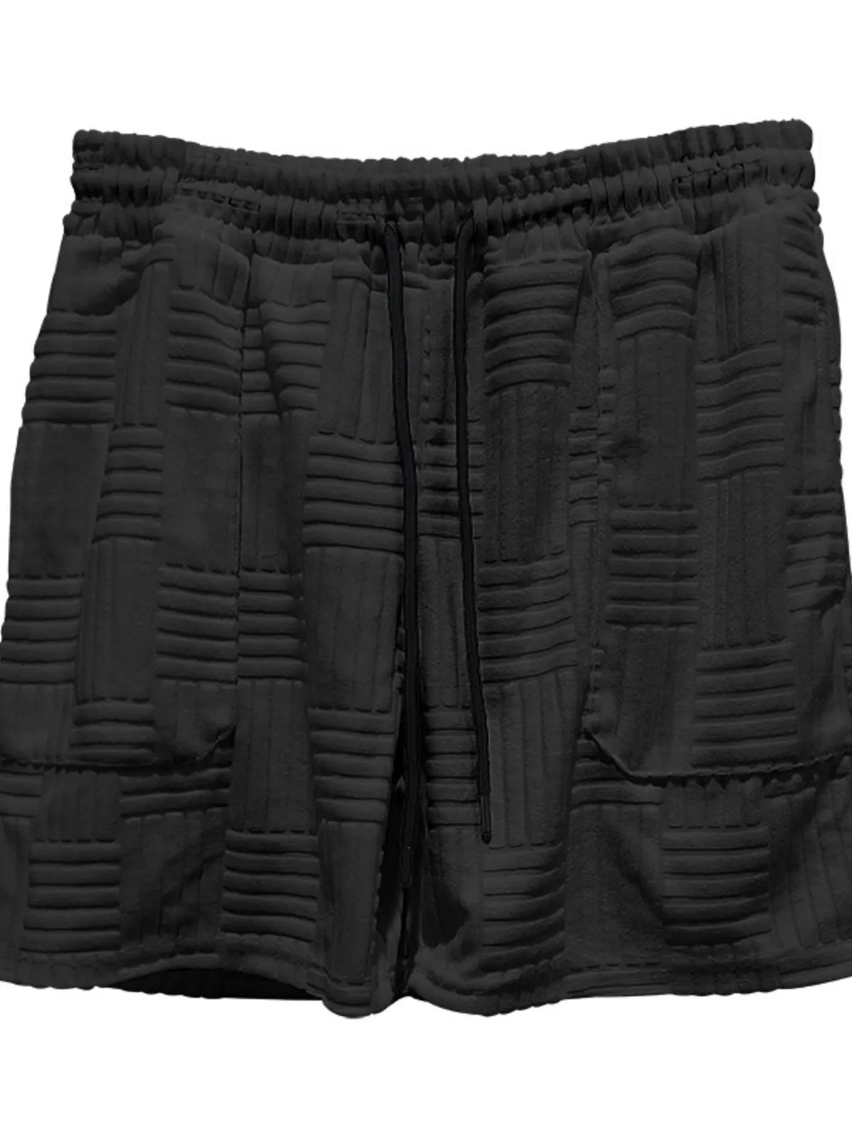 Men's Full Size Button Up Short Sleeve Top and Shorts Set Plus Size, view 8