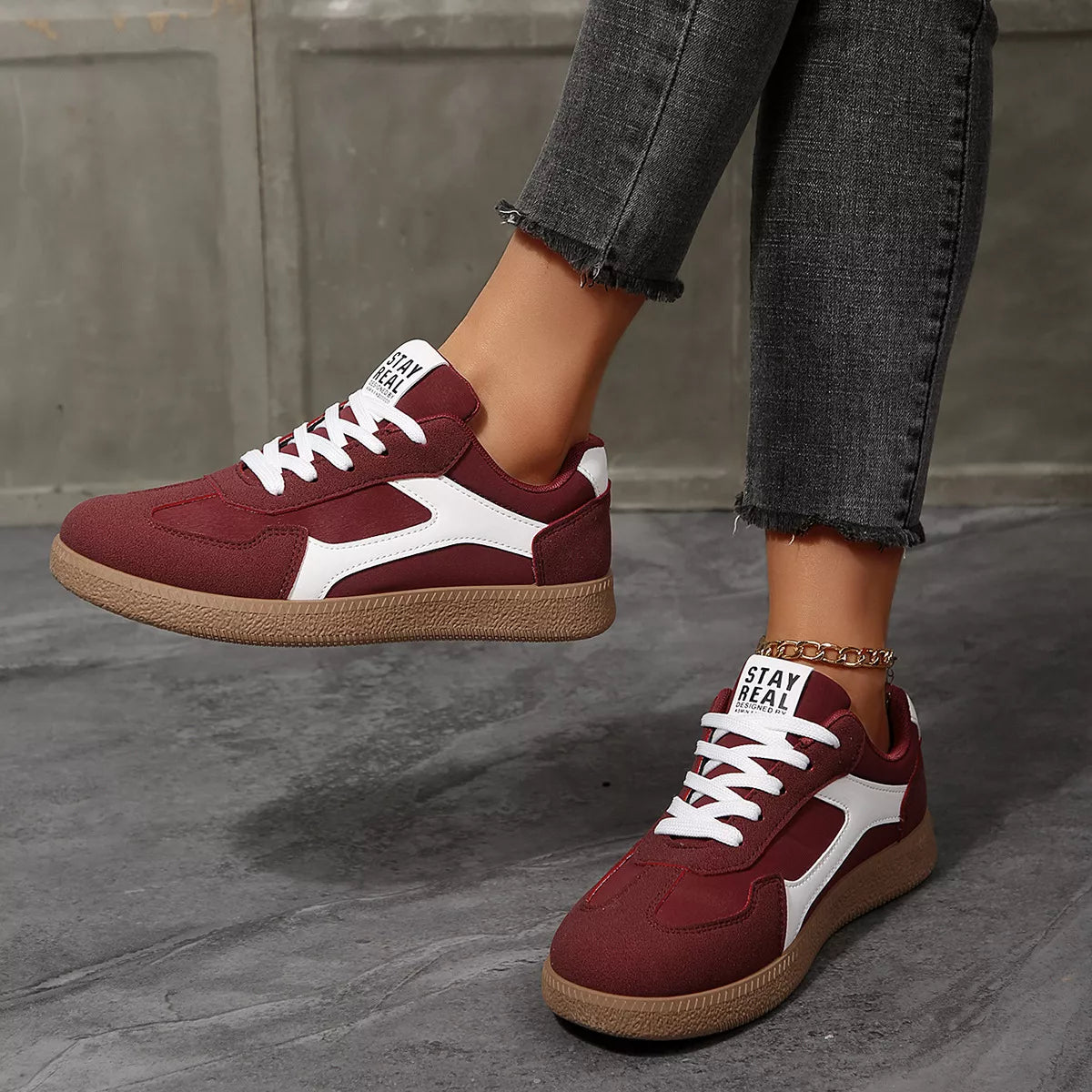 Round Toe Flats Sneakers - Lilixa.store