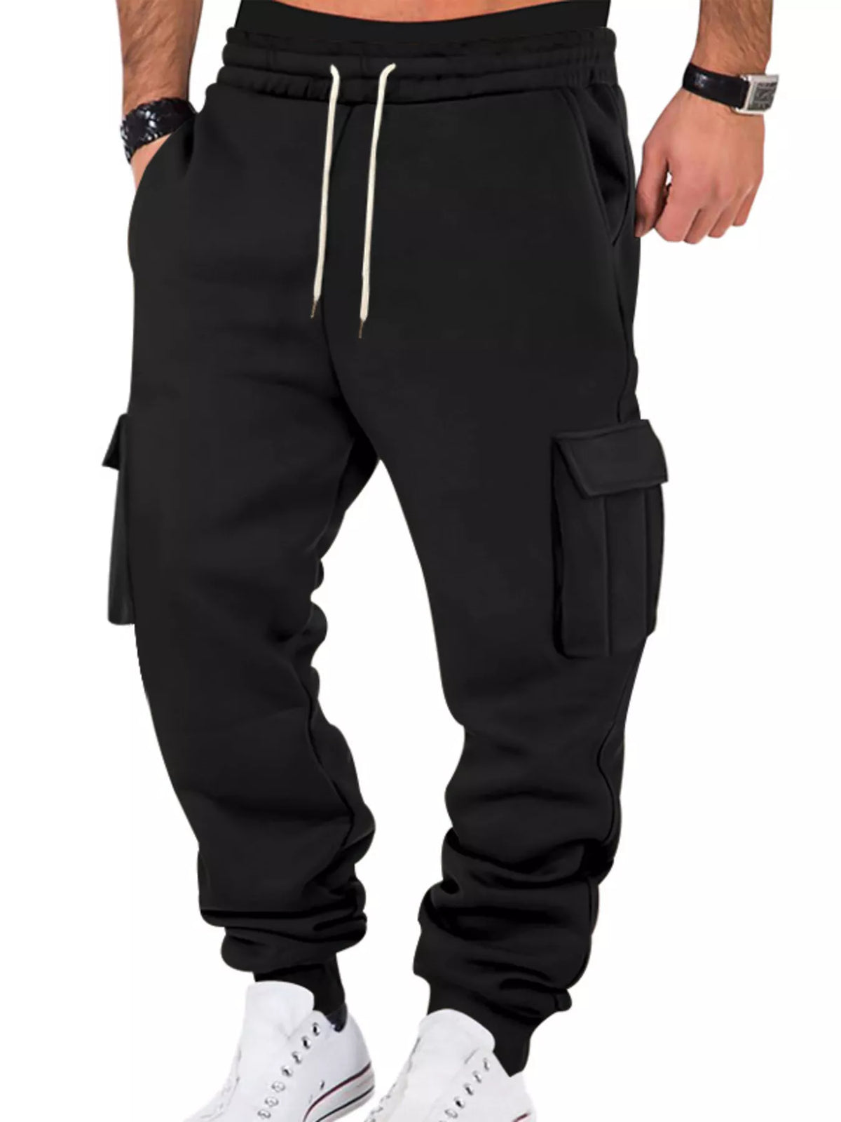 Men's Full Size Casual Joggers with Multi-Pocket Plus Size - Lilixa.store