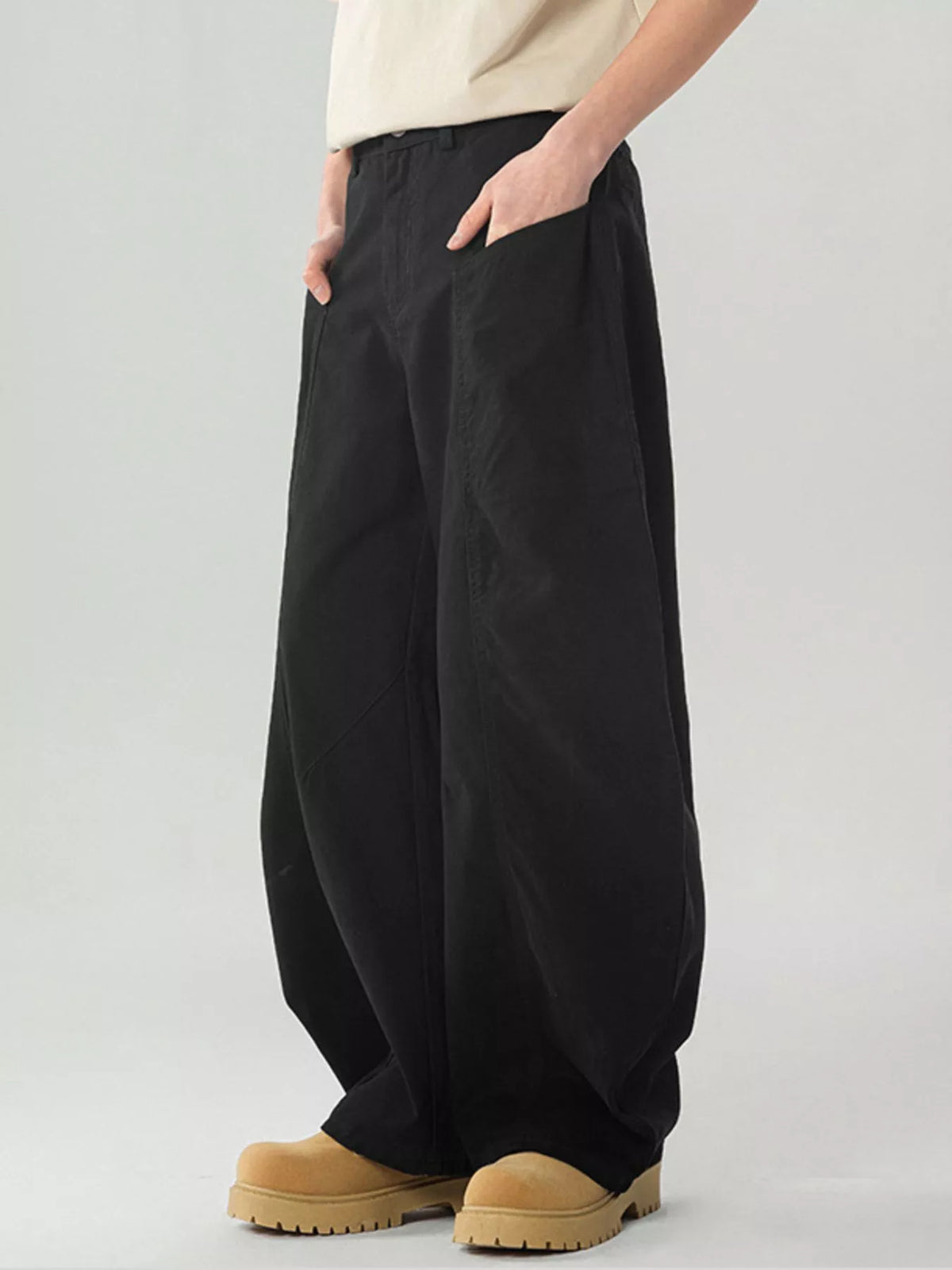 Men's Pocketed Wide Leg Pants, view 3