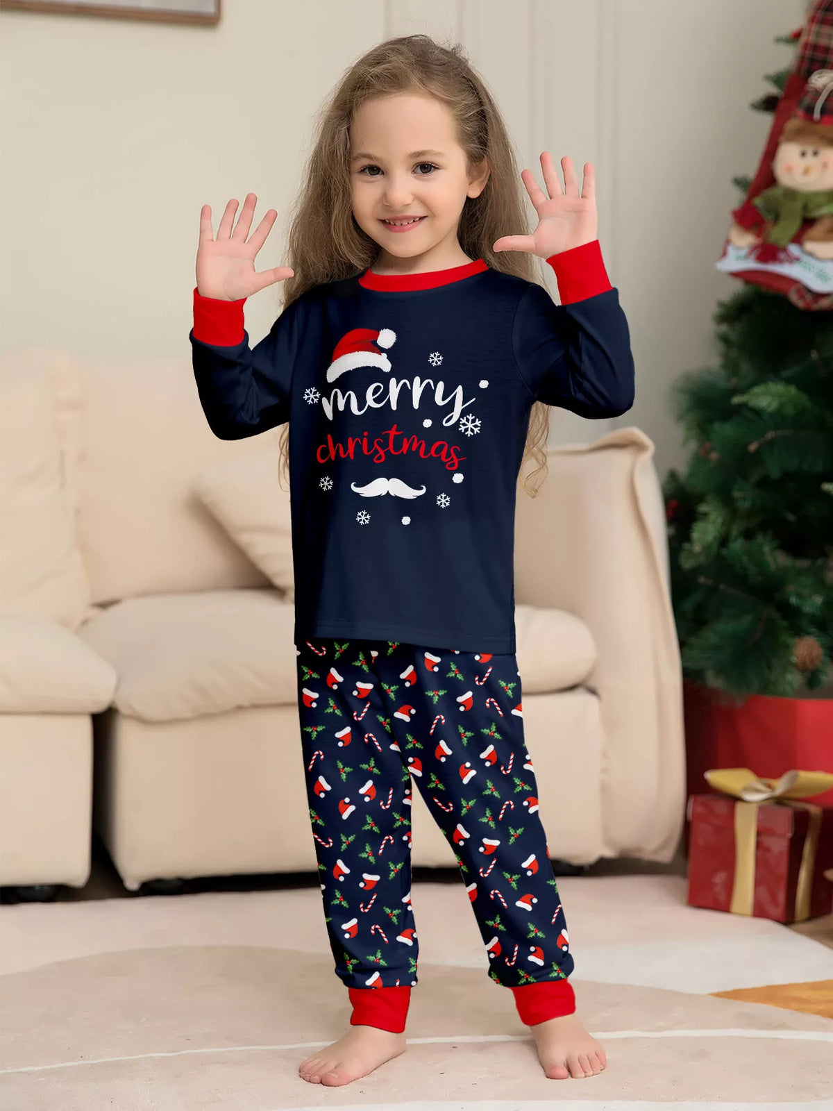Full Size Family Matching Christmas Pajama Set Plus Size - Lilixa.store