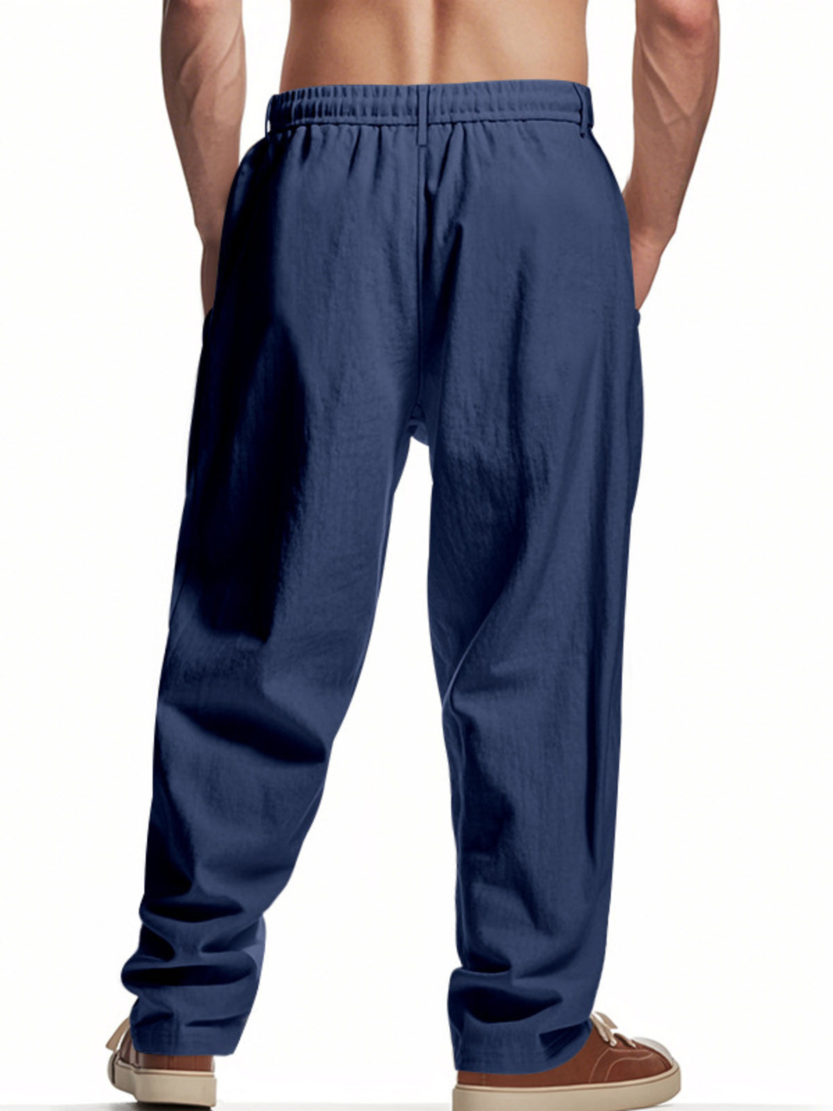Men's Full Size Drawstring Loose Fit Pants Plus Size, view 9